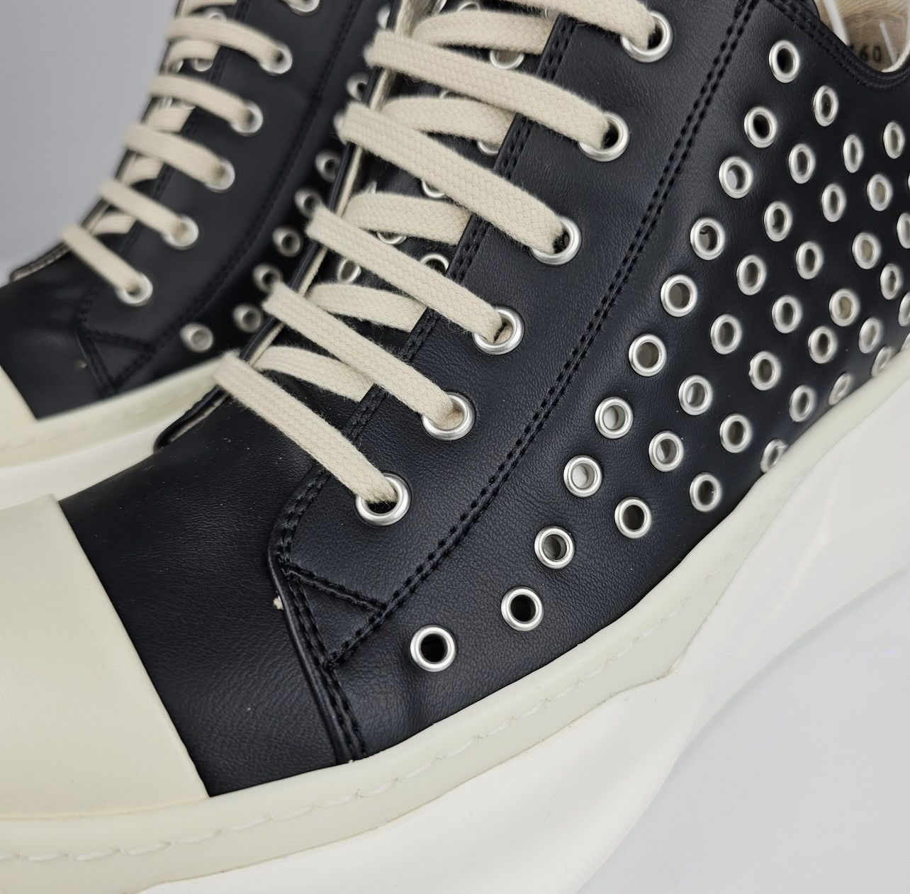 Rick Owens Rick Owens DRKSHDW Abstract Black Faux Leather Size US 7 / EU 40 - 13 Thumbnail
