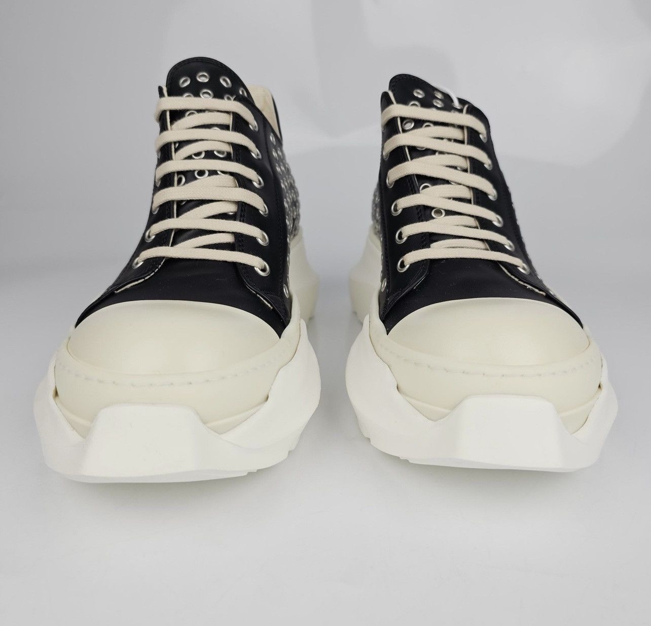 Rick Owens Rick Owens DRKSHDW Abstract Black Faux Leather Size US 7 / EU 40 - 11 Thumbnail