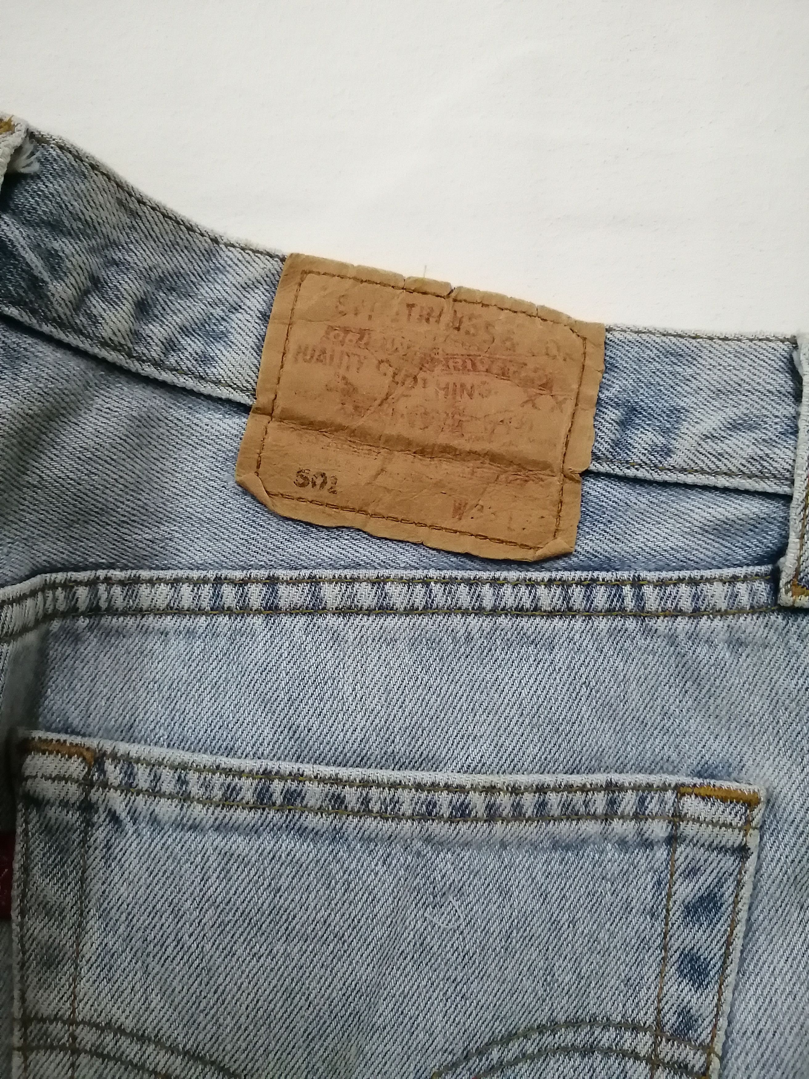 Levi's Vintage Clothing Vintage LEVIS 501 Custom Nice Design Iconic M.S.C.F Jeans Size US 33 - 9 Thumbnail