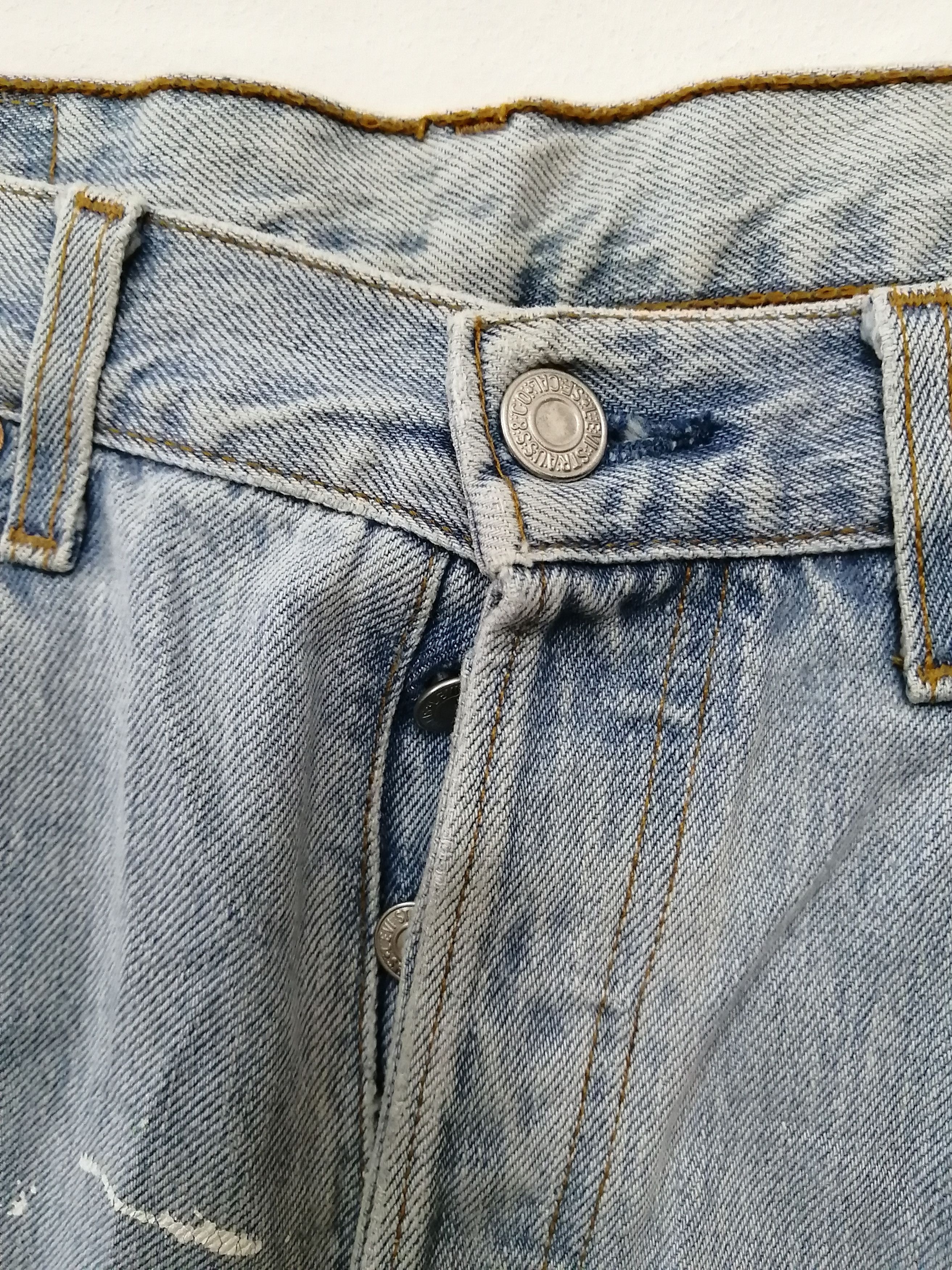 Levi's Vintage Clothing Vintage LEVIS 501 Custom Nice Design Iconic M.S.C.F Jeans Size US 33 - 12 Thumbnail