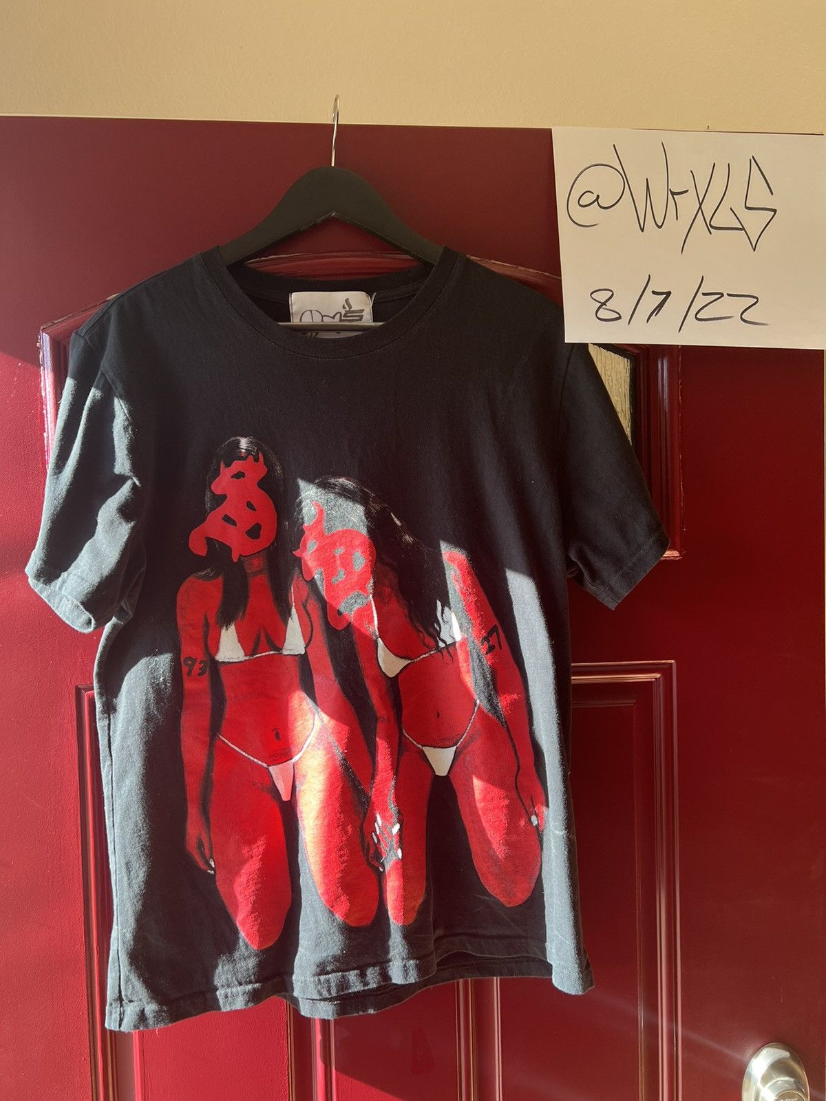 image of Two Seven Two Girls Kneeling Tee in Black, Men's (Size Medium)