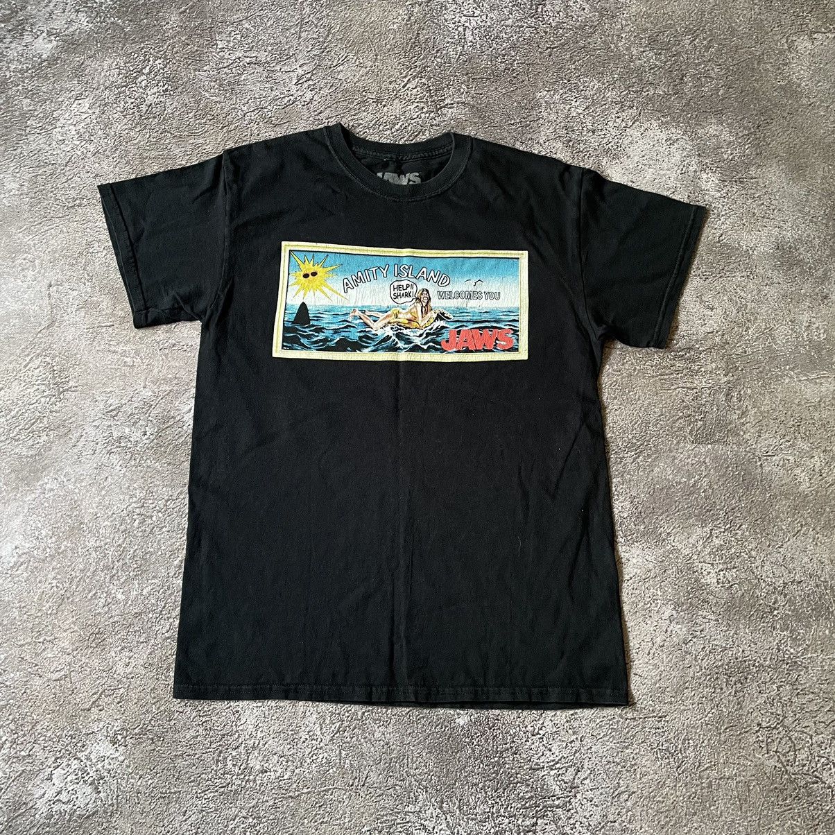 Vintage Vintage Y2K Jaws Graphic Tee Sun Faded Skate Streetwear M Size US M / EU 48-50 / 2 - 2 Thumbnail