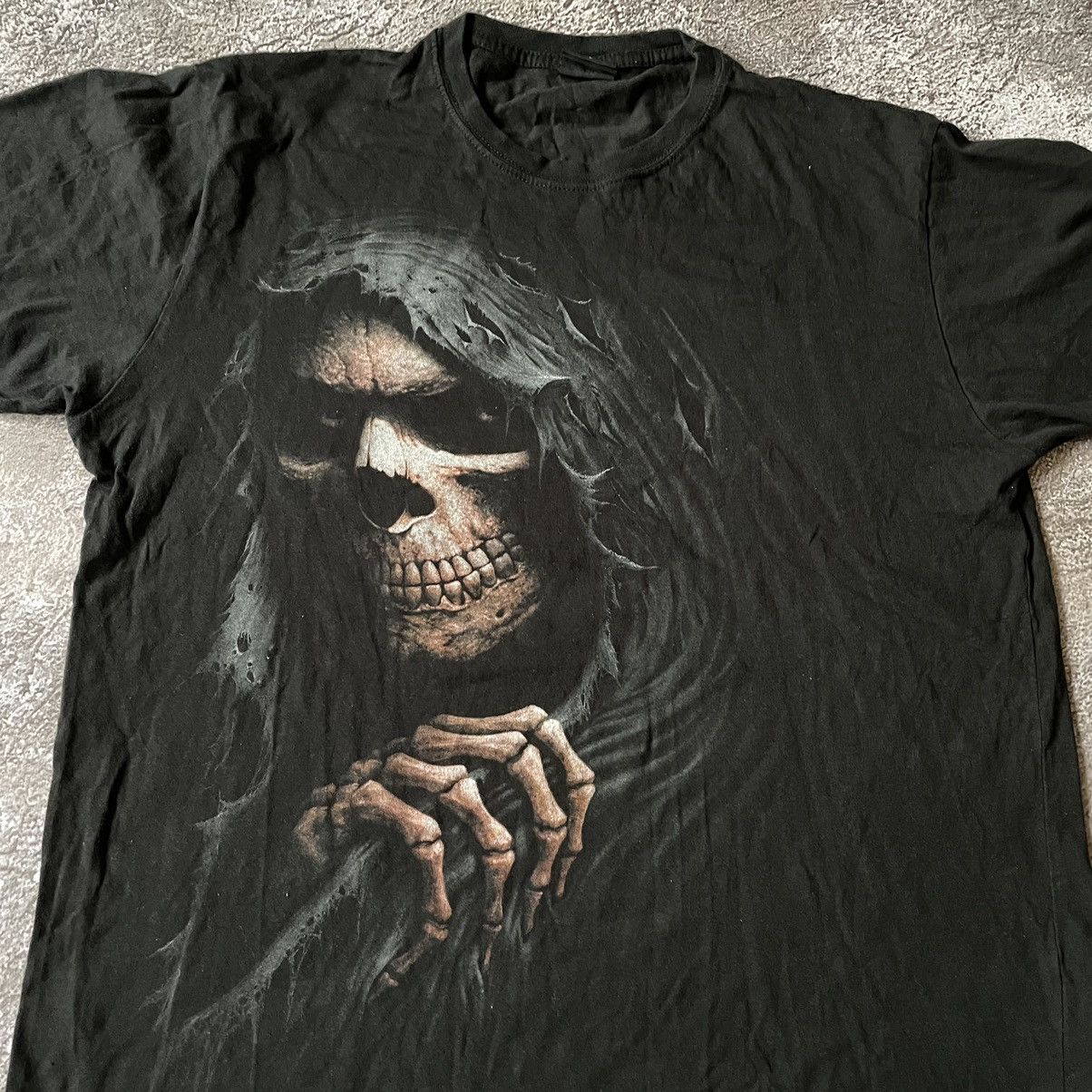 Vintage Vintage Y2K Horror Graphic Tee Dark Aesthetic Devil Face L Size US L / EU 52-54 / 3 - 5 Thumbnail