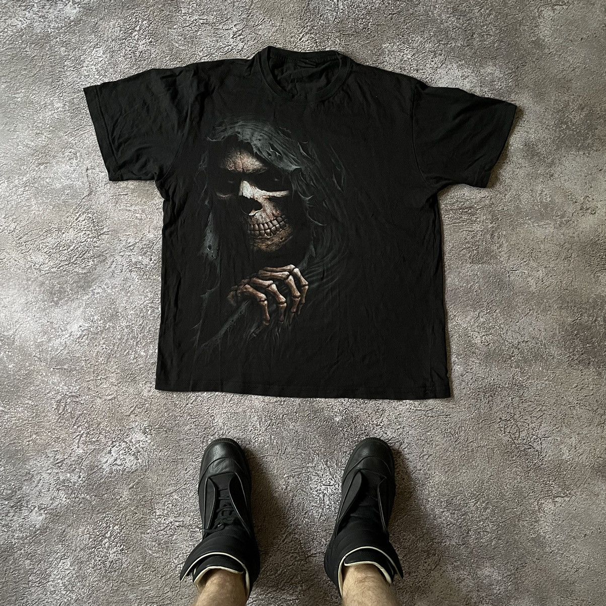 Vintage Vintage Y2K Horror Graphic Tee Dark Aesthetic Devil Face L Size US L / EU 52-54 / 3 - 1 Thumbnail