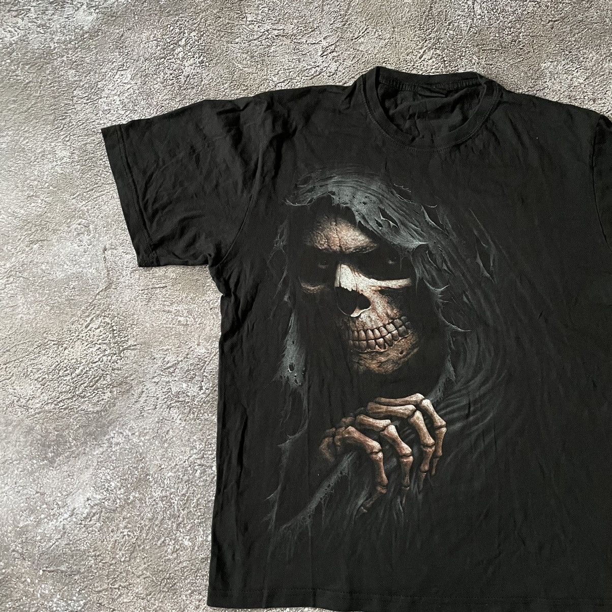 Vintage Vintage Y2K Horror Graphic Tee Dark Aesthetic Devil Face L Size US L / EU 52-54 / 3 - 4 Thumbnail