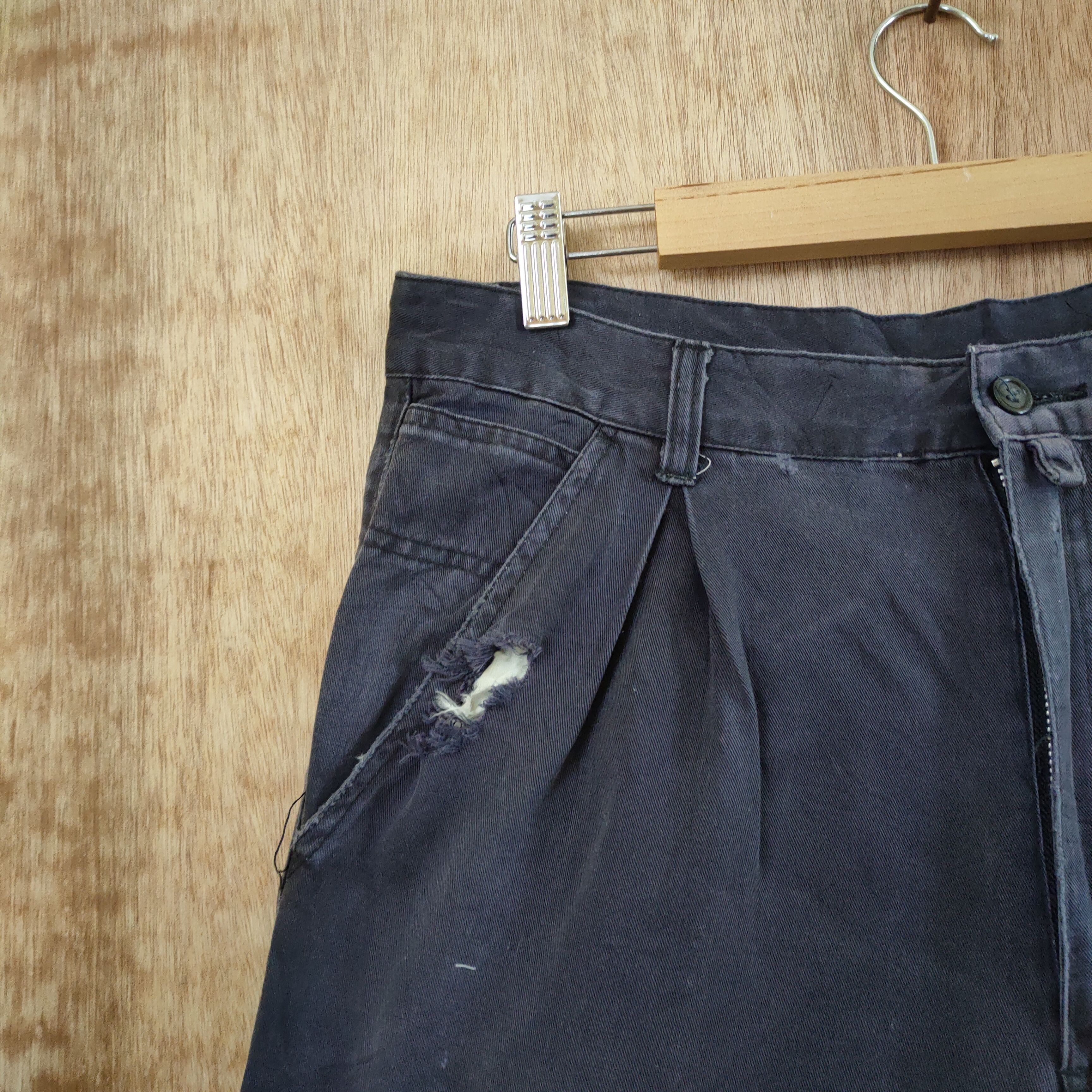 Japanese Brand W32 VINTAGE NAVY FADED CARGO PANTS Size US 32 / EU 48 - 13 Thumbnail