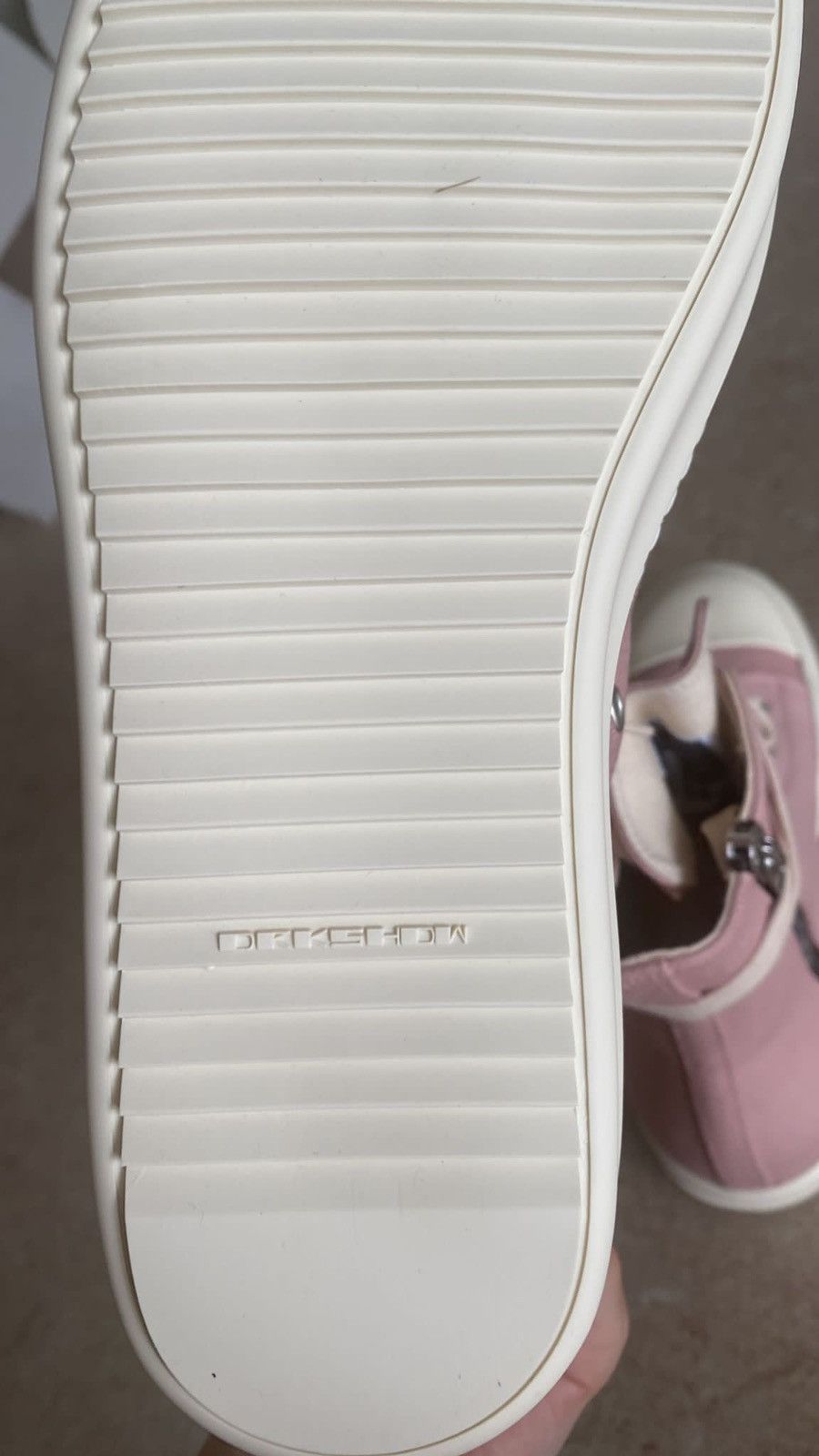 Rick Owens Rick Owens DRKSHDW Pink Hightop Size US 12 / EU 45 - 6 Thumbnail