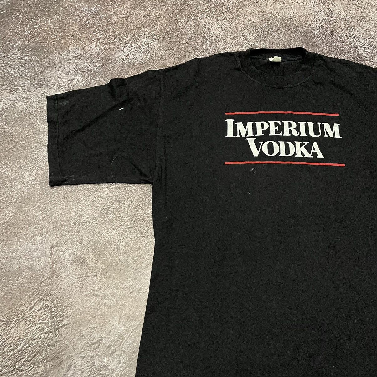 Vintage Vintage Y2K Imperium Vodka Graphic Tee Streetwear Washed XL Size US XL / EU 56 / 4 - 4 Thumbnail