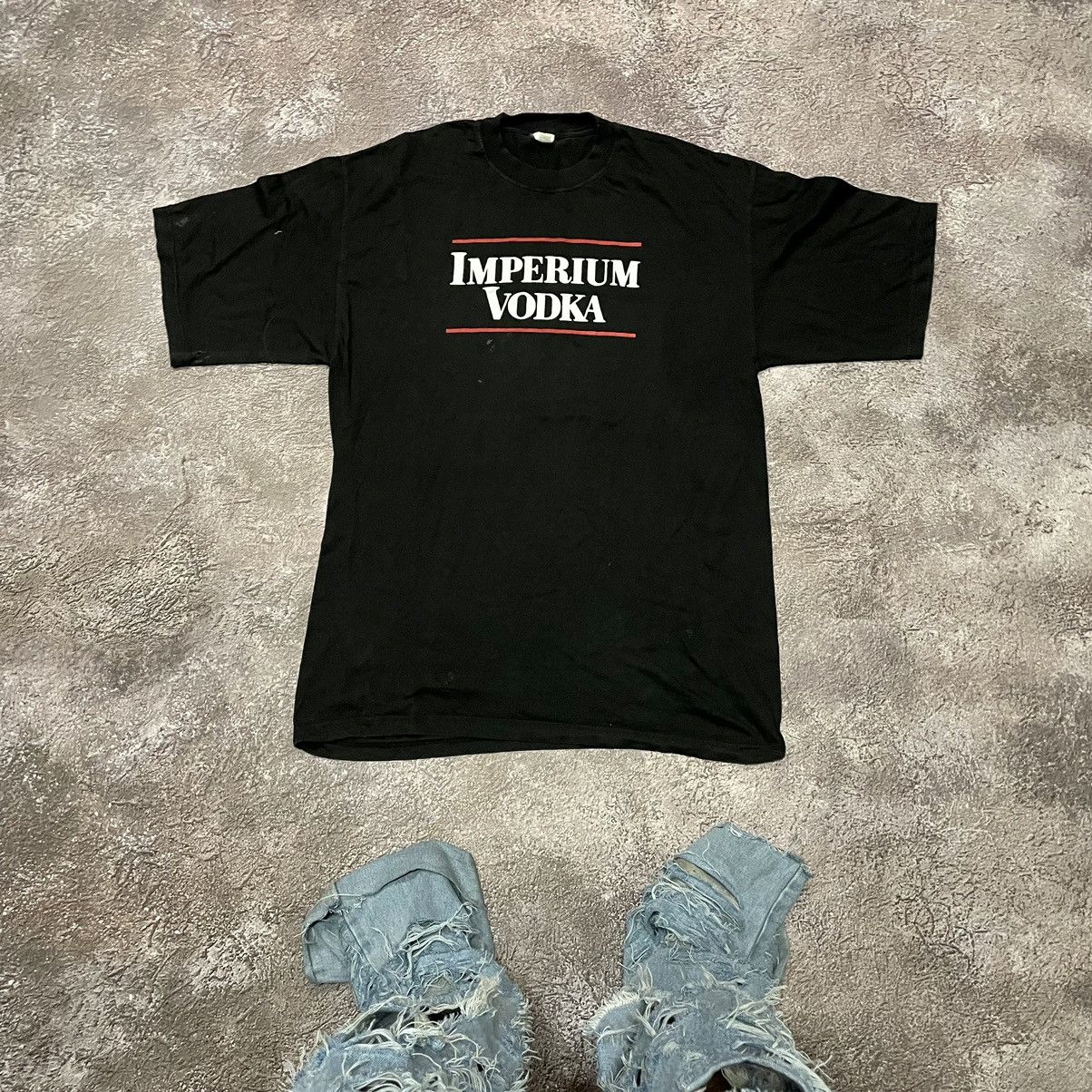Vintage Vintage Y2K Imperium Vodka Graphic Tee Streetwear Washed XL Size US XL / EU 56 / 4 - 1 Thumbnail