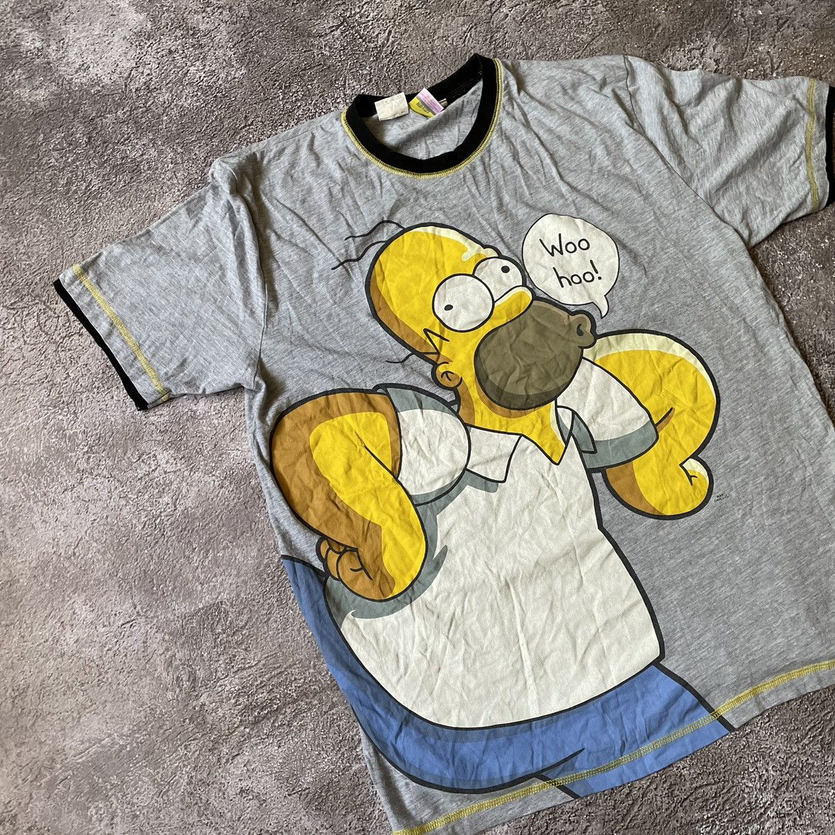 Vintage Vintage Y2K Homer Simpson Graphic Tee Sun Faded Skate Boxy L Size US L / EU 52-54 / 3 - 4 Thumbnail