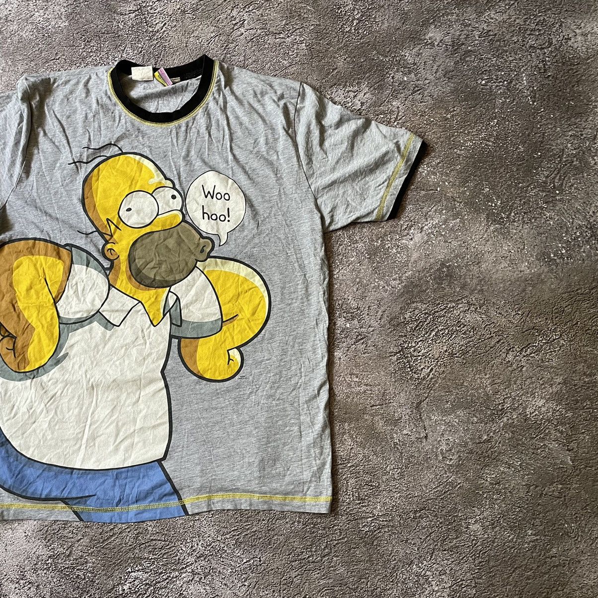 Vintage Vintage Y2K Homer Simpson Graphic Tee Sun Faded Skate Boxy L Size US L / EU 52-54 / 3 - 3 Thumbnail