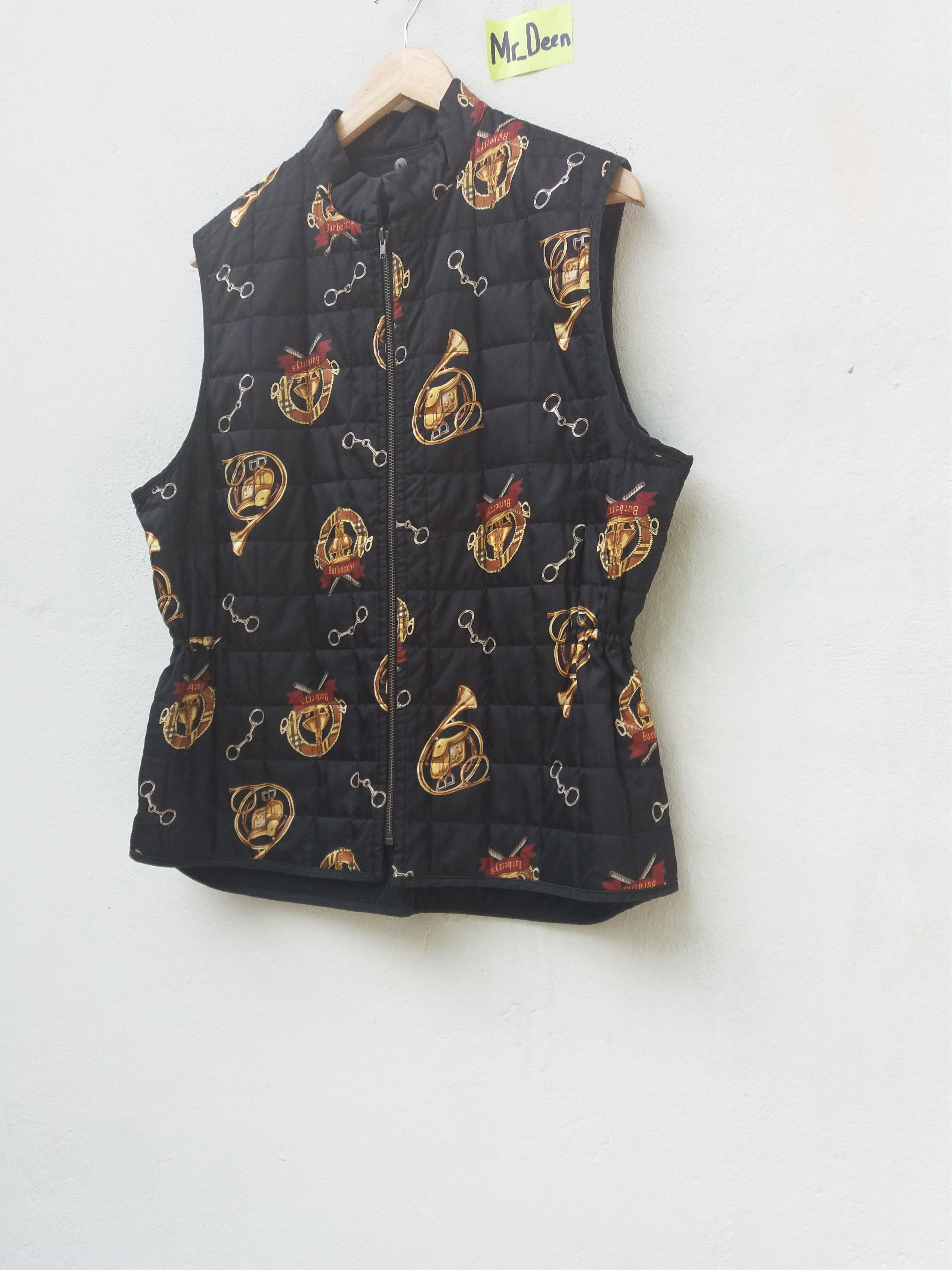 Burberry Vintage Burberry Luxury Musical Instrument Reversible Vest Size US M / EU 48-50 / 2 - 2 Thumbnail