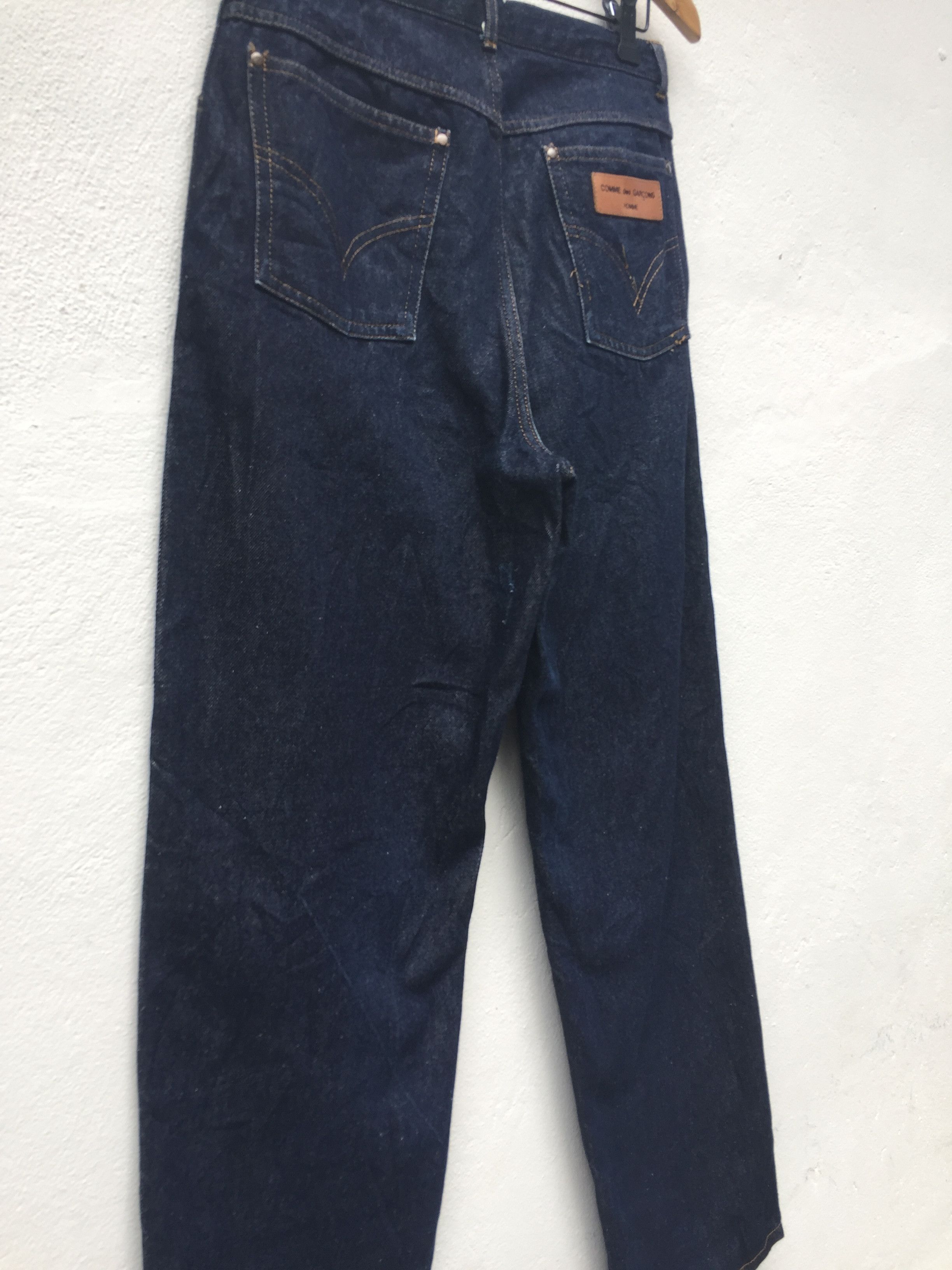RARE!! Vintage CDG Homme AD1990 Leather Patch Spell Out