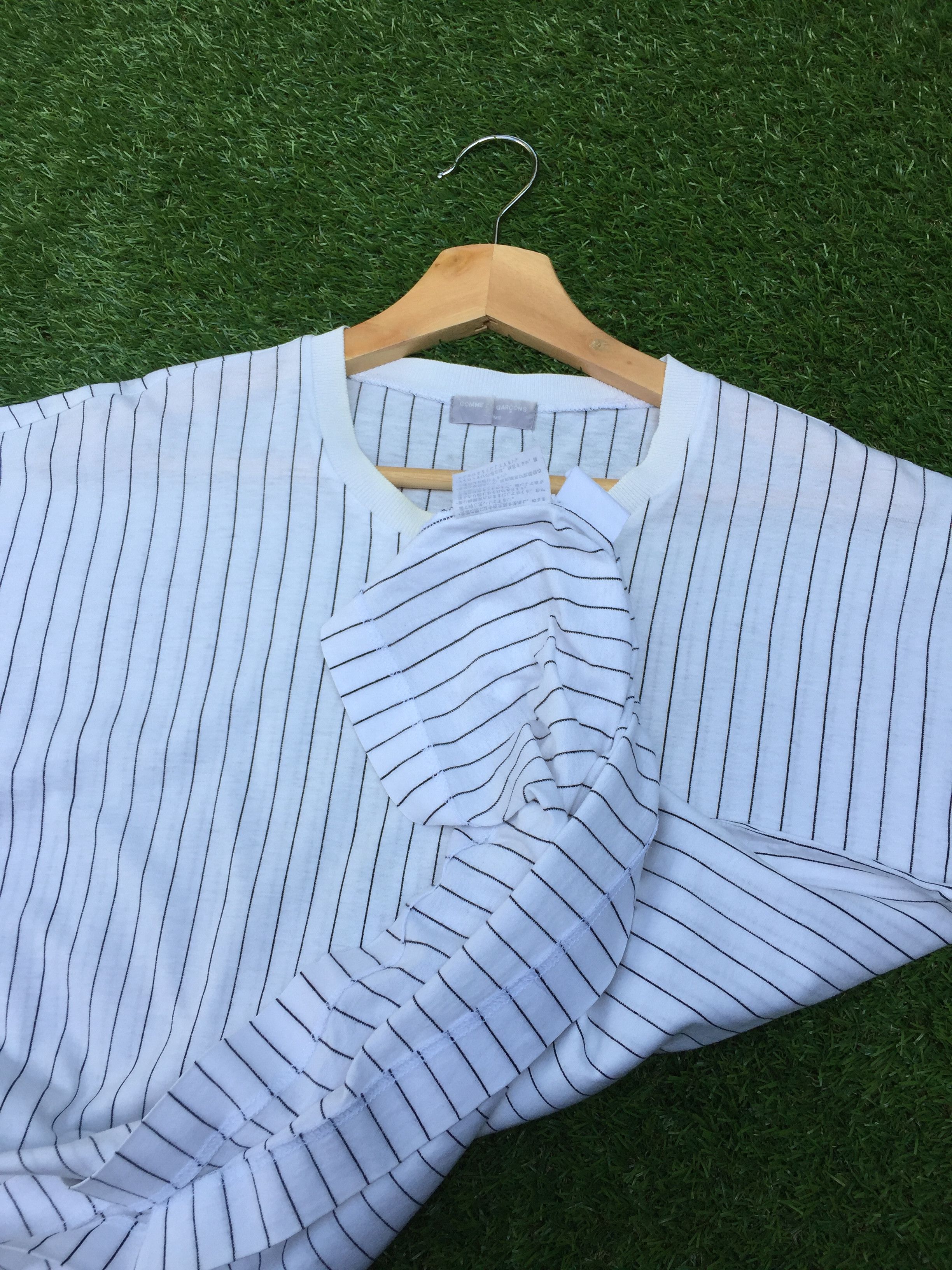 Comme des Garcons Vintage COMME DES GARCONS Stripes Tshirt Mens Medium Size US M / EU 48-50 / 2 - 7 Thumbnail