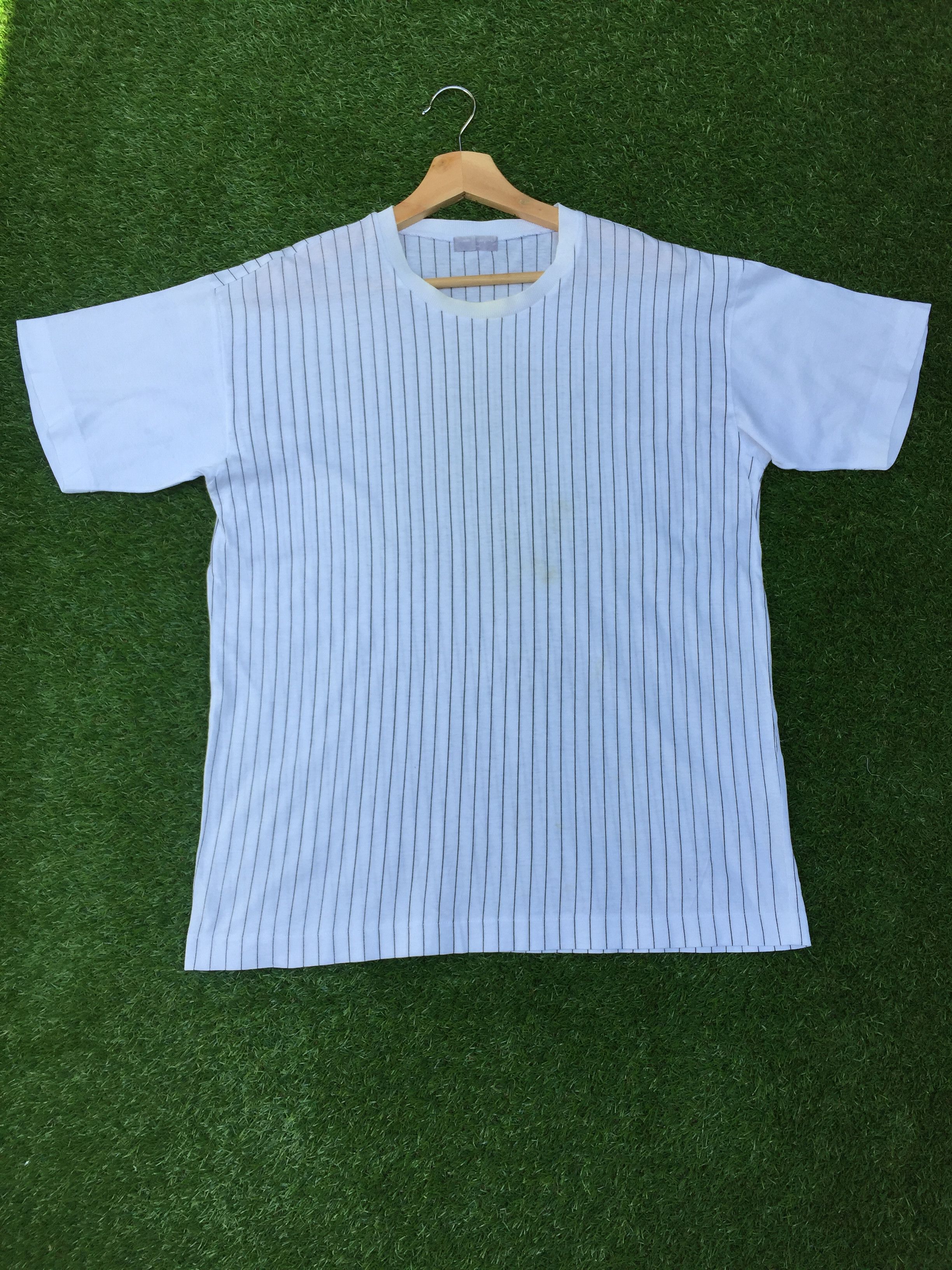 Comme des Garcons Vintage COMME DES GARCONS Stripes Tshirt Mens Medium Size US M / EU 48-50 / 2 - 1 Thumbnail