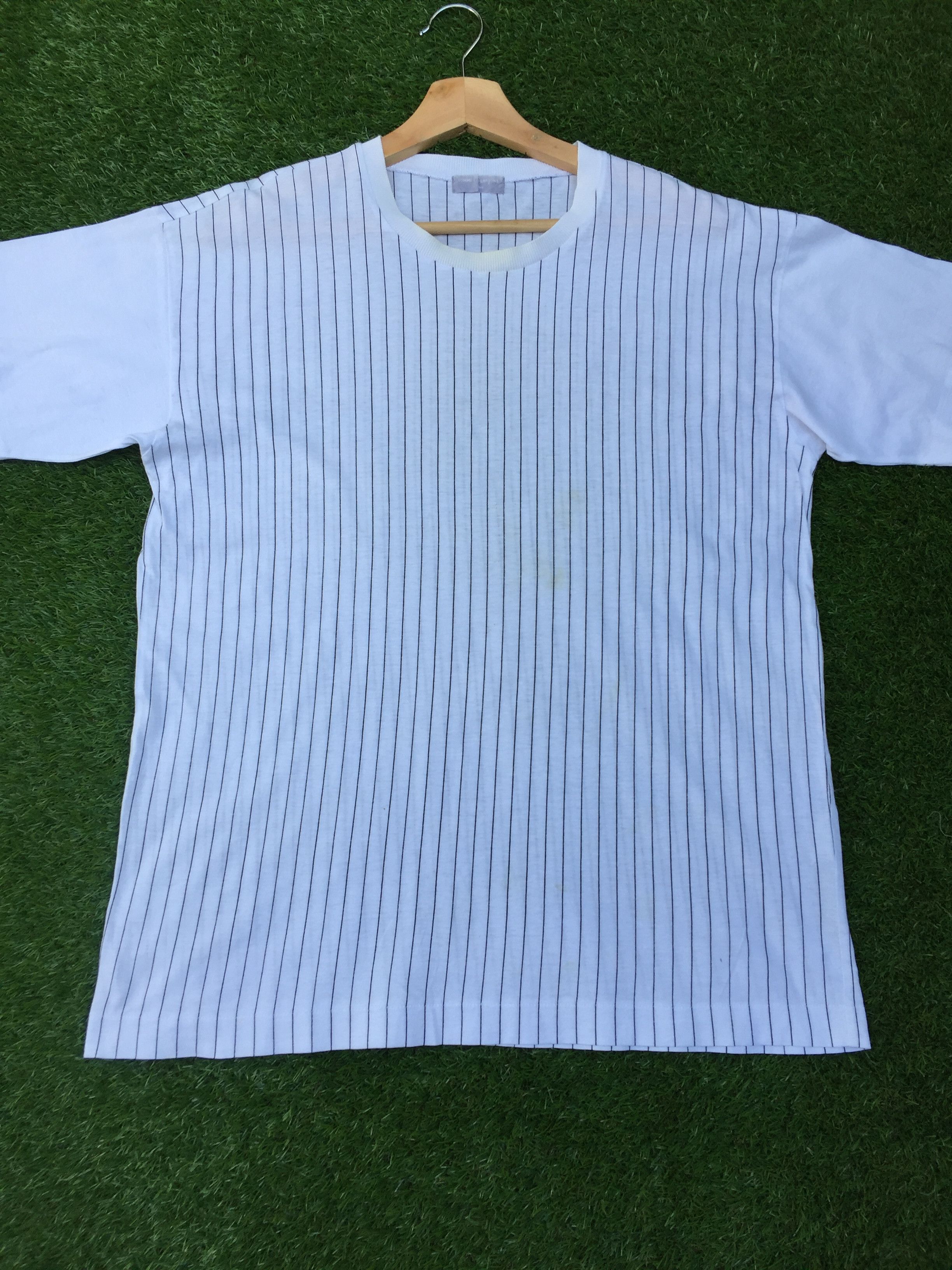Comme des Garcons Vintage COMME DES GARCONS Stripes Tshirt Mens Medium Size US M / EU 48-50 / 2 - 2 Thumbnail