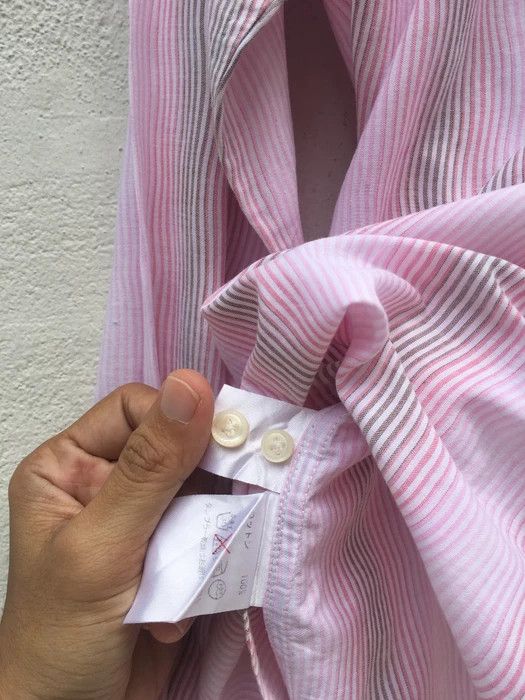 Lanvin Lanvin Men Stripes Button Down Shirt Size US L / EU 52-54 / 3 - 11 Thumbnail