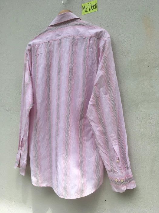 Lanvin Lanvin Men Stripes Button Down Shirt Size US L / EU 52-54 / 3 - 7 Thumbnail