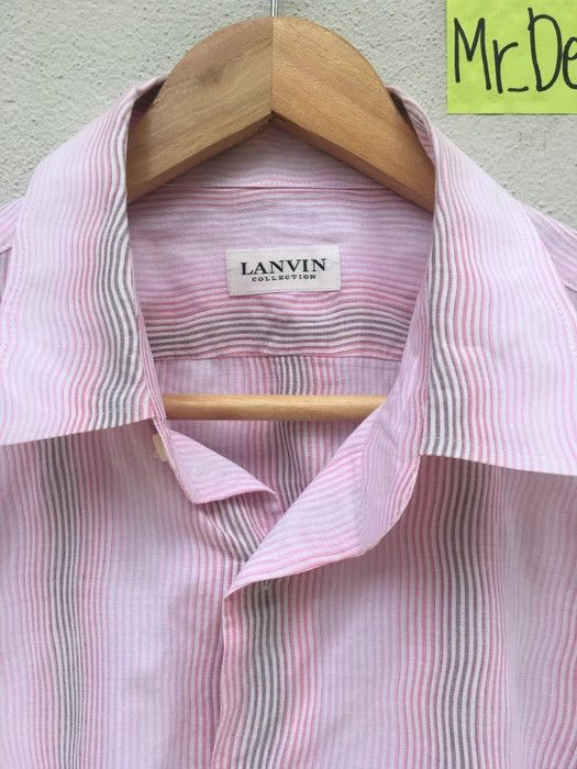 Lanvin Lanvin Men Stripes Button Down Shirt Size US L / EU 52-54 / 3 - 13 Thumbnail