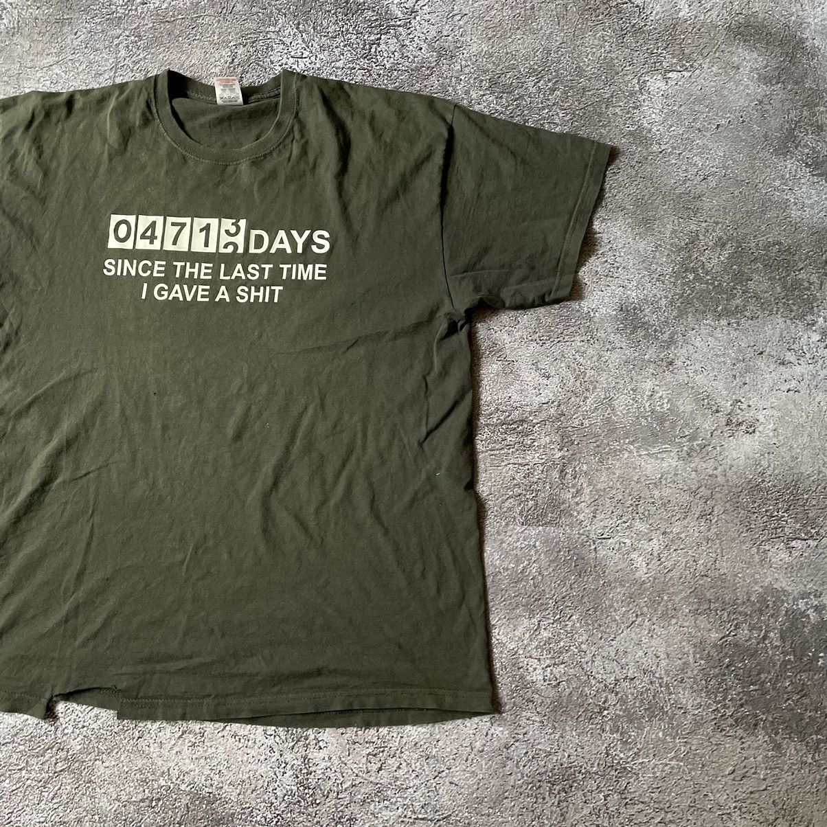 Vintage Vintage Y2K ADULT FUNNY LAST TIME GAVE SHIT XL Size US XL / EU 56 / 4 - 2 Thumbnail