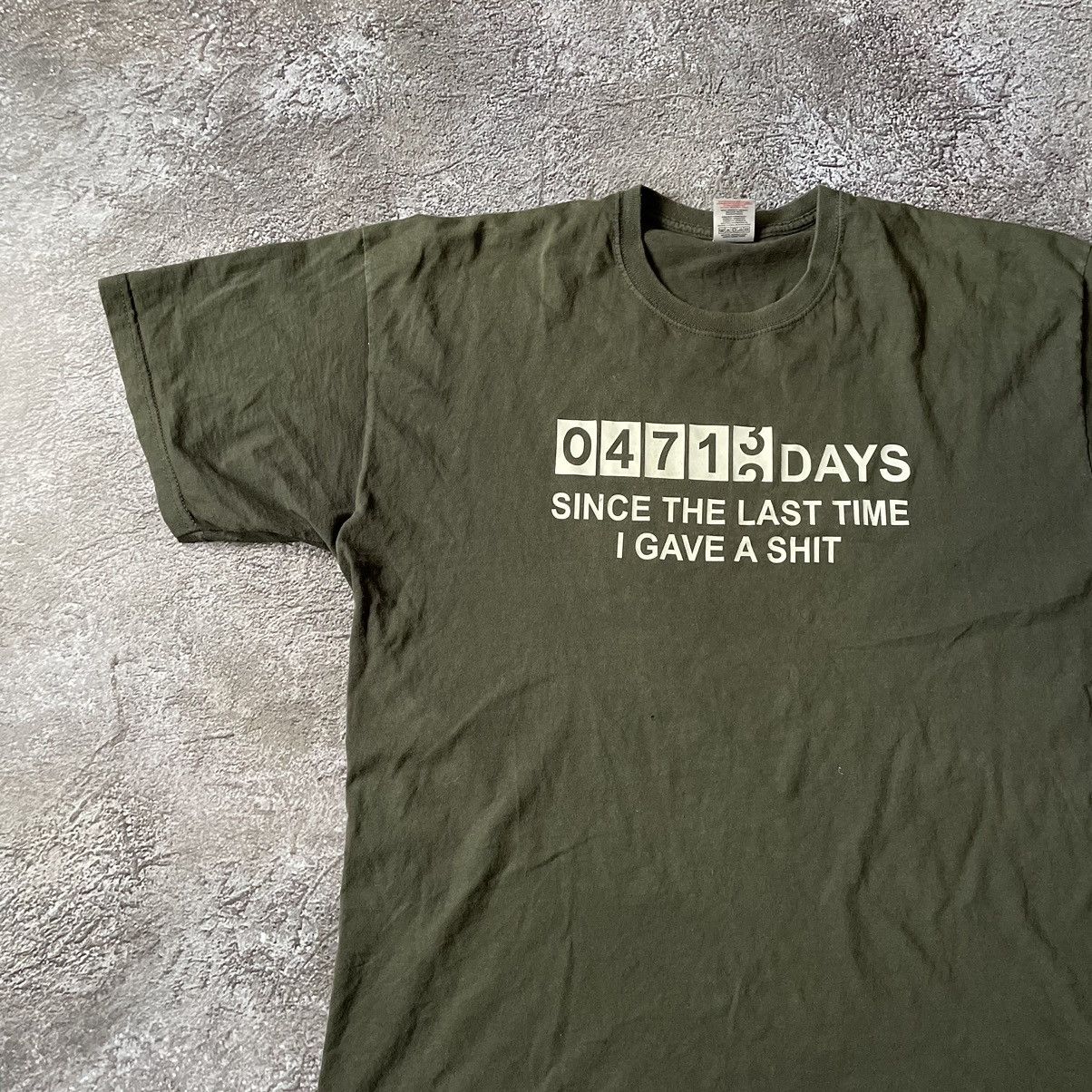 Vintage Vintage Y2K ADULT FUNNY LAST TIME GAVE SHIT XL Size US XL / EU 56 / 4 - 4 Thumbnail