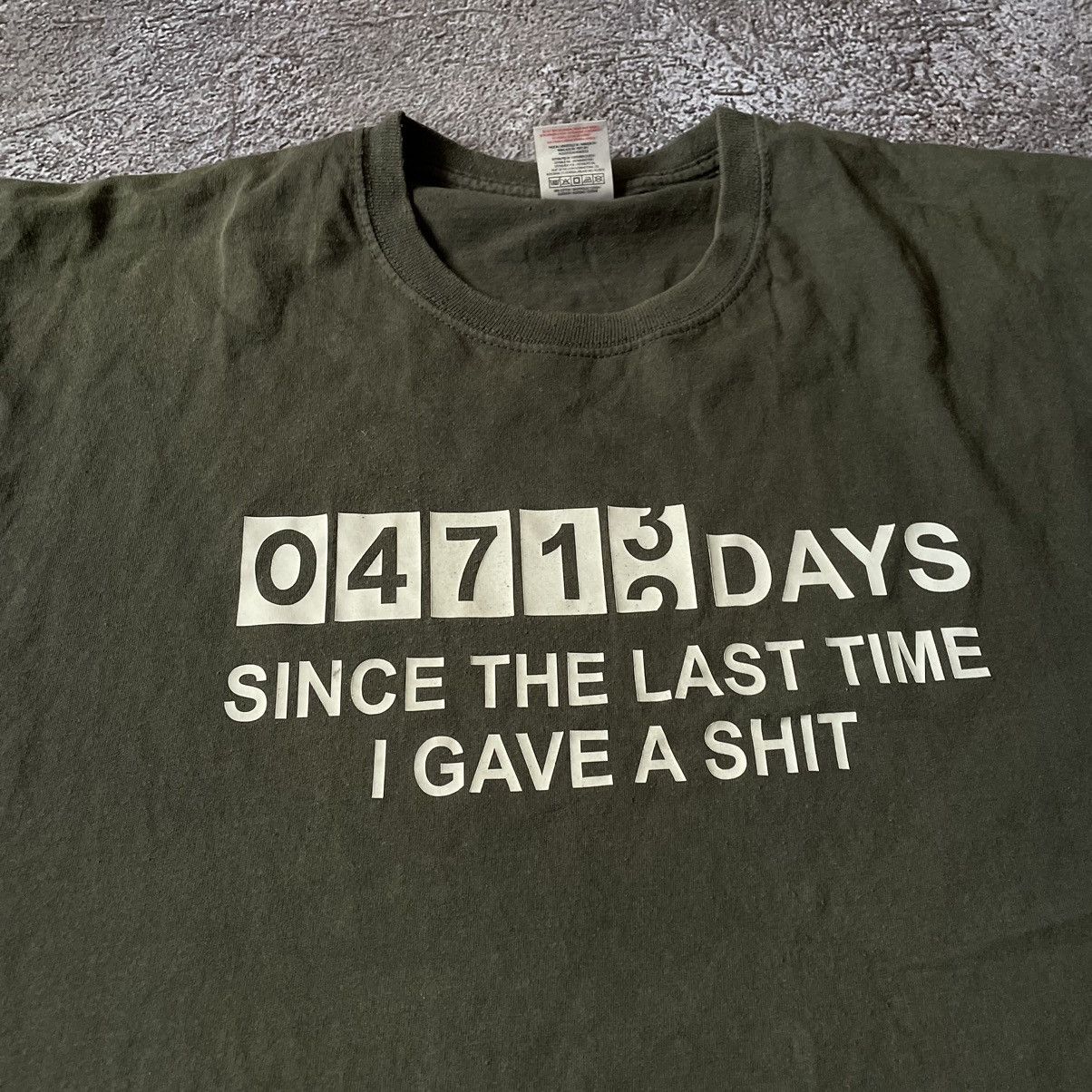 Vintage Vintage Y2K ADULT FUNNY LAST TIME GAVE SHIT XL Size US XL / EU 56 / 4 - 6 Thumbnail
