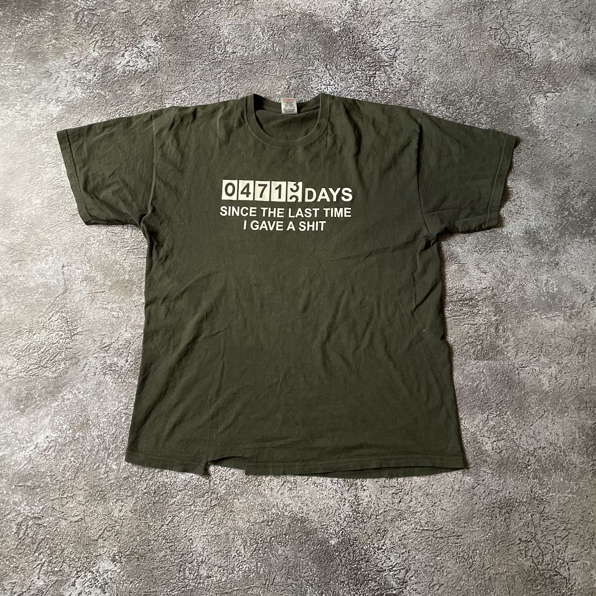 Vintage Vintage Y2K ADULT FUNNY LAST TIME GAVE SHIT XL Size US XL / EU 56 / 4 - 3 Thumbnail