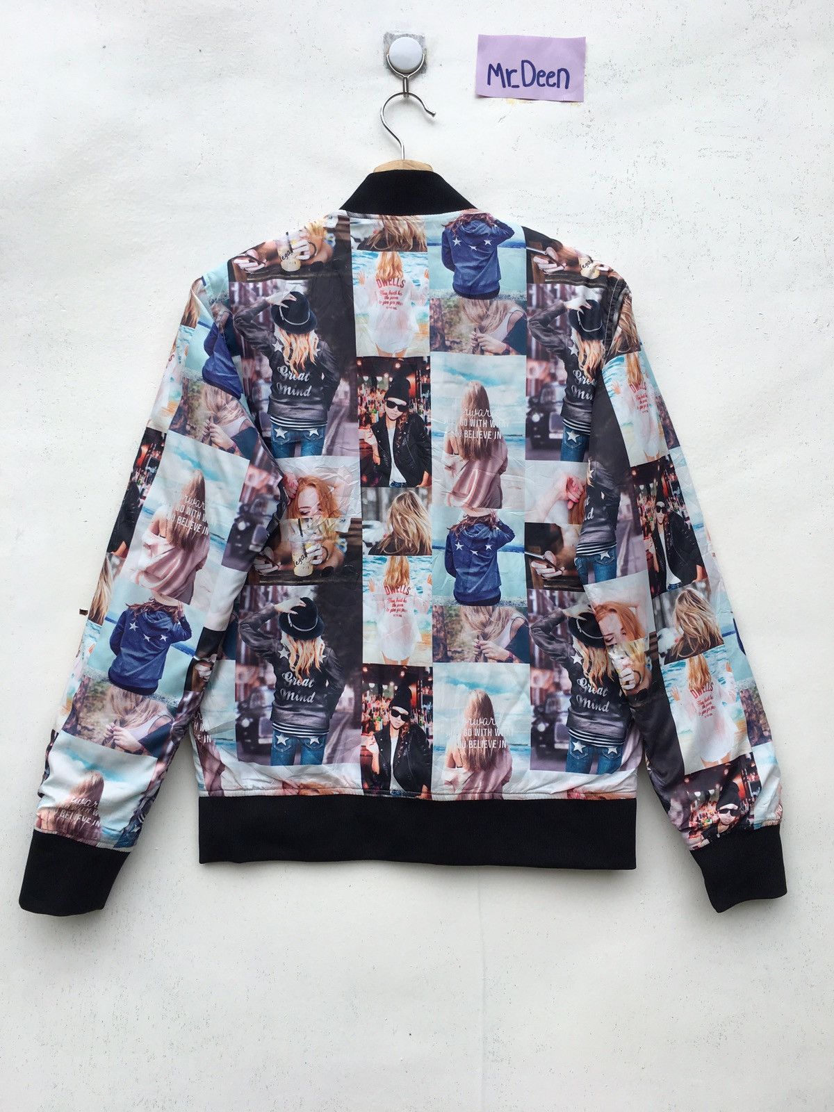 Japanese Brand Rare Sho Bernings Printed Nylon Bomber Jacket Size US S / EU 44-46 / 1 - 11 Thumbnail
