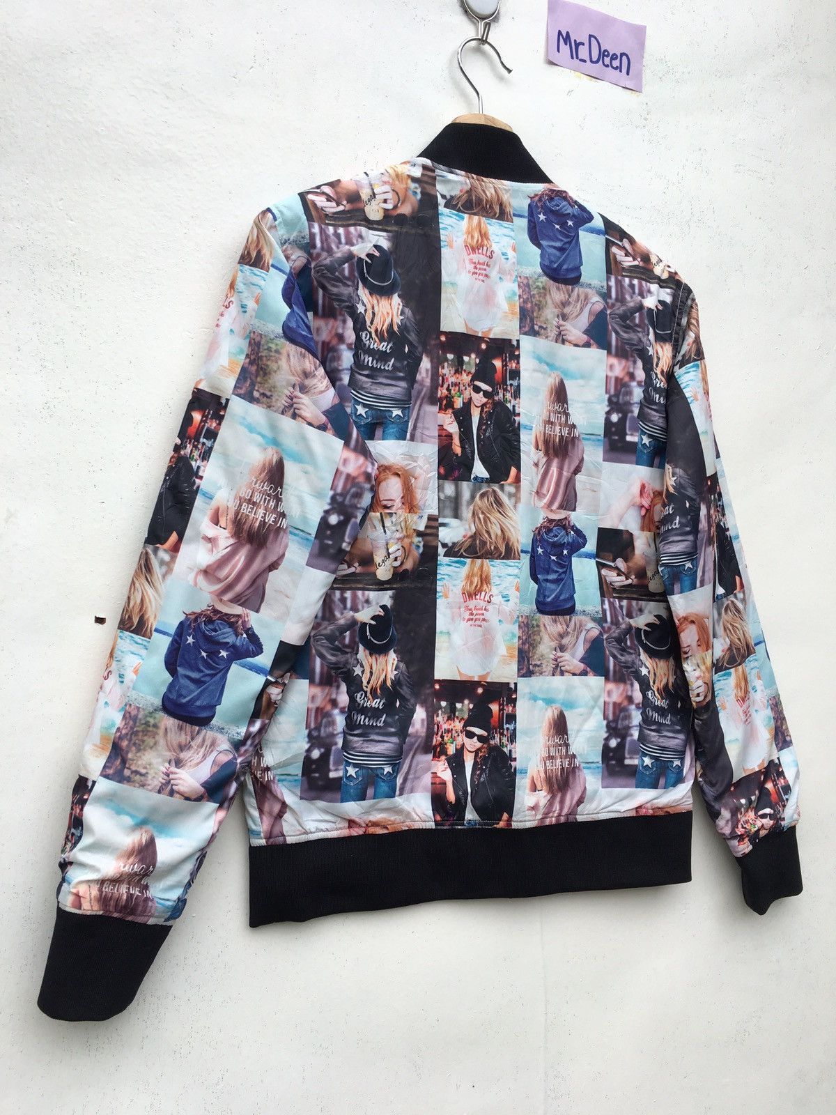 Japanese Brand Rare Sho Bernings Printed Nylon Bomber Jacket Size US S / EU 44-46 / 1 - 12 Thumbnail