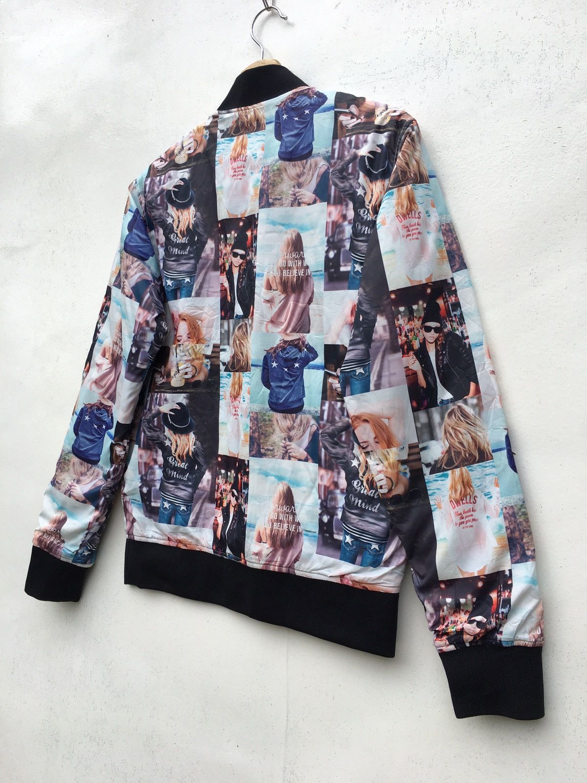 Japanese Brand Rare Sho Bernings Printed Nylon Bomber Jacket Size US S / EU 44-46 / 1 - 13 Thumbnail