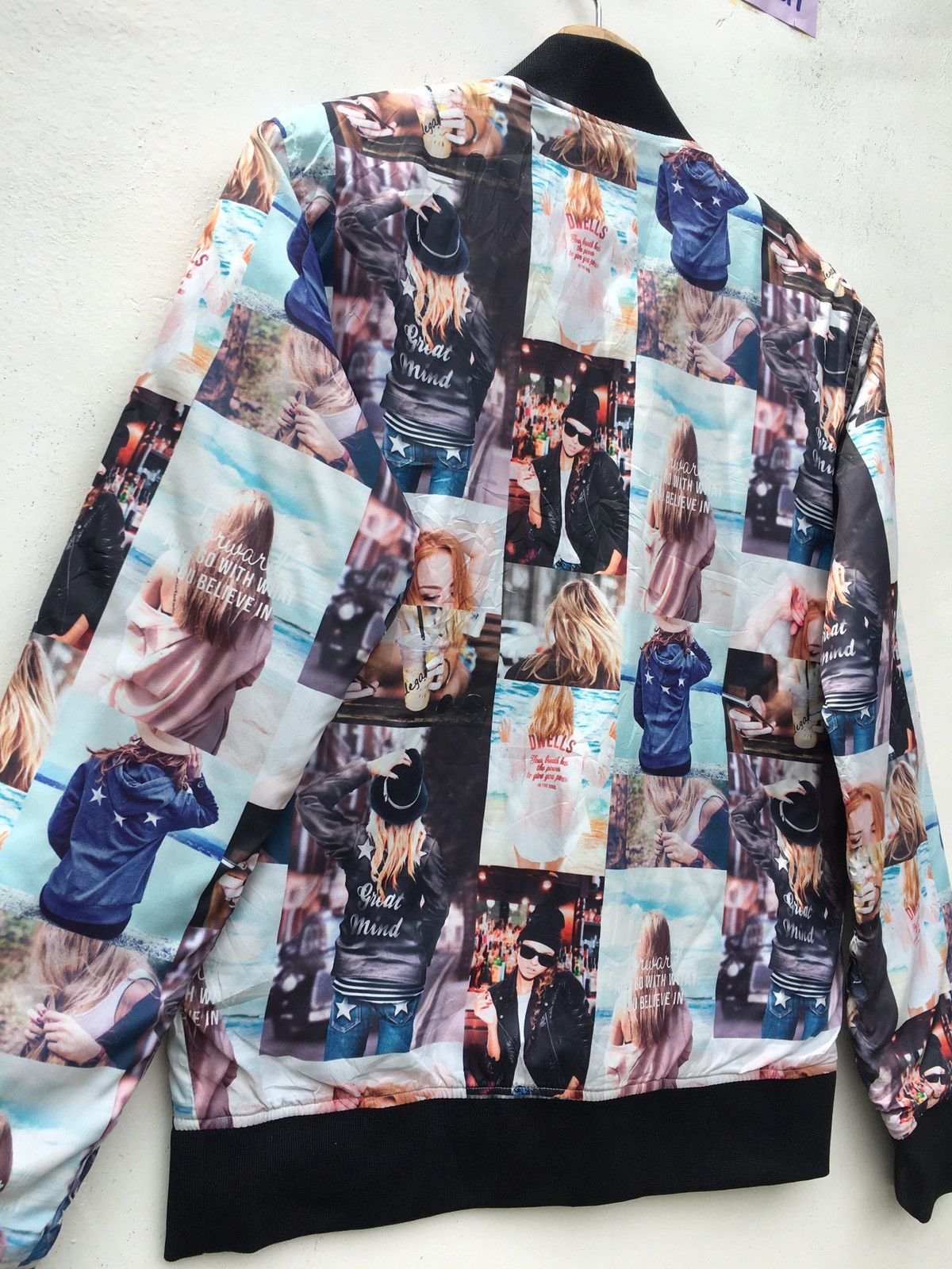 Japanese Brand Rare Sho Bernings Printed Nylon Bomber Jacket Size US S / EU 44-46 / 1 - 15 Thumbnail