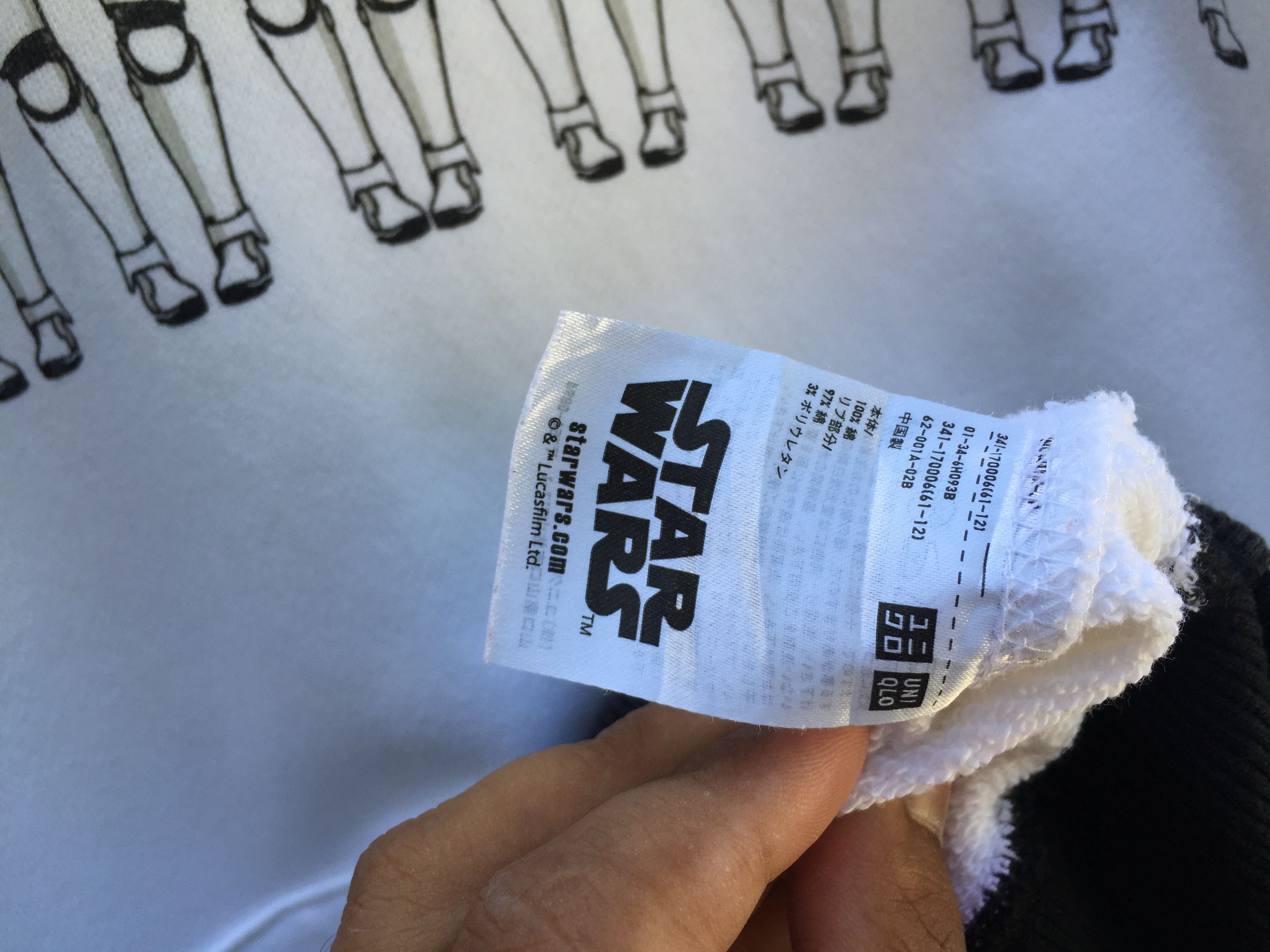 Star Wars RARE UNIQLO X STARWARS WHITE HOODIE The Force Awakens Size US XL / EU 56 / 4 - 8 Thumbnail