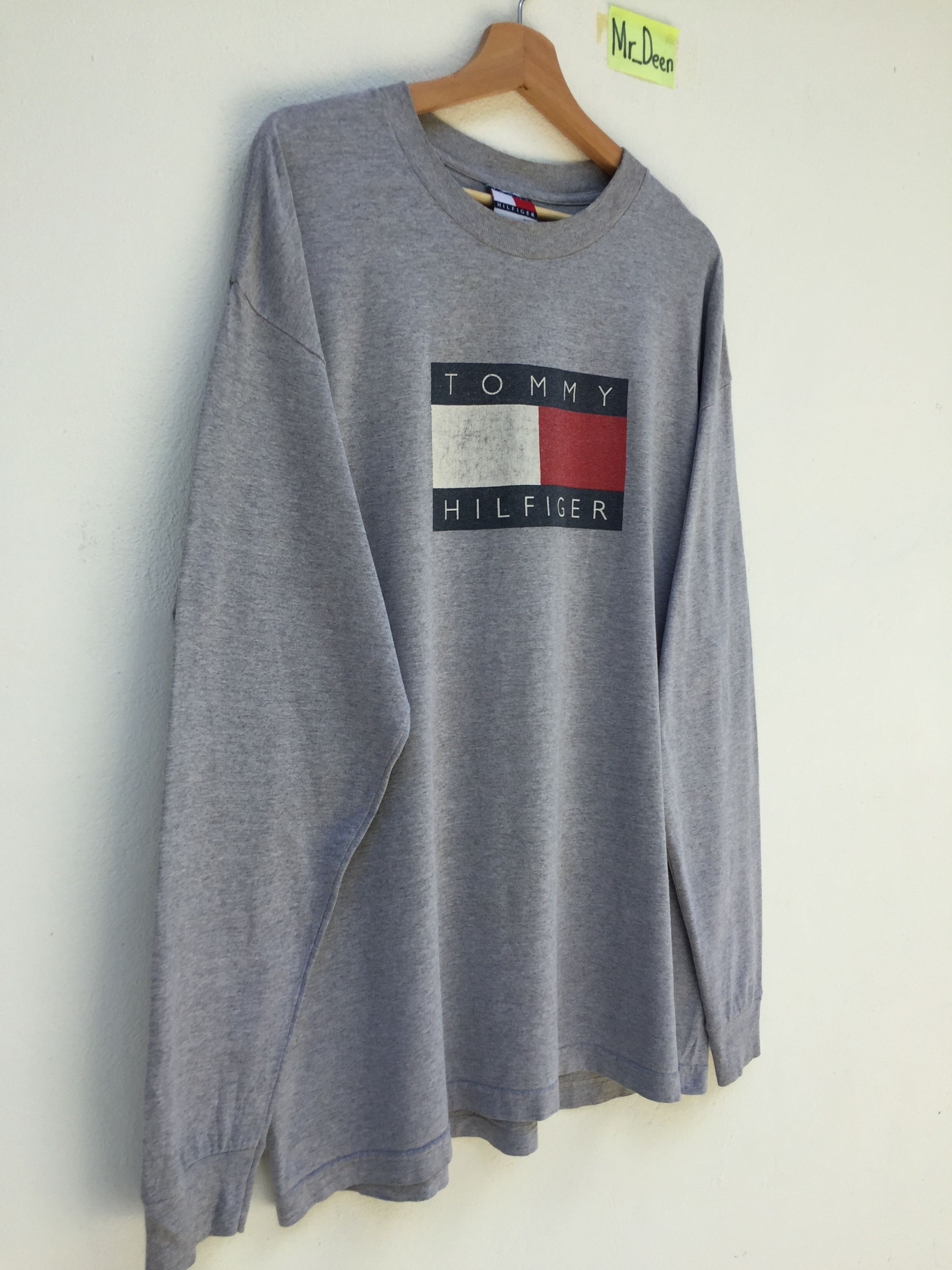 Tommy Hilfiger 90s Vintage Tommy Hilfiger Logo Spellout Longsleeve Size US XL / EU 56 / 4 - 2 Thumbnail