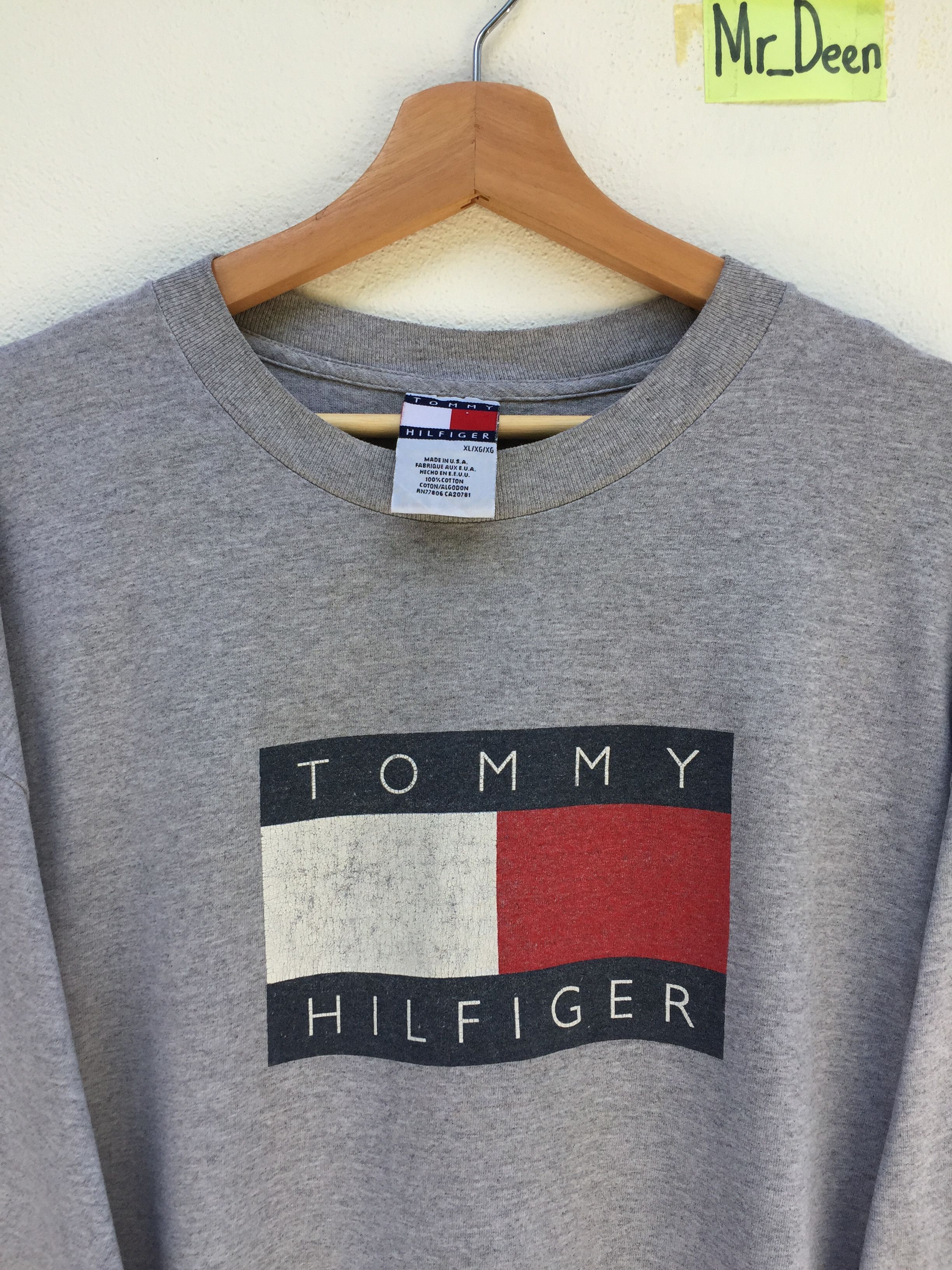 Tommy Hilfiger 90s Vintage Tommy Hilfiger Logo Spellout Longsleeve Size US XL / EU 56 / 4 - 4 Thumbnail