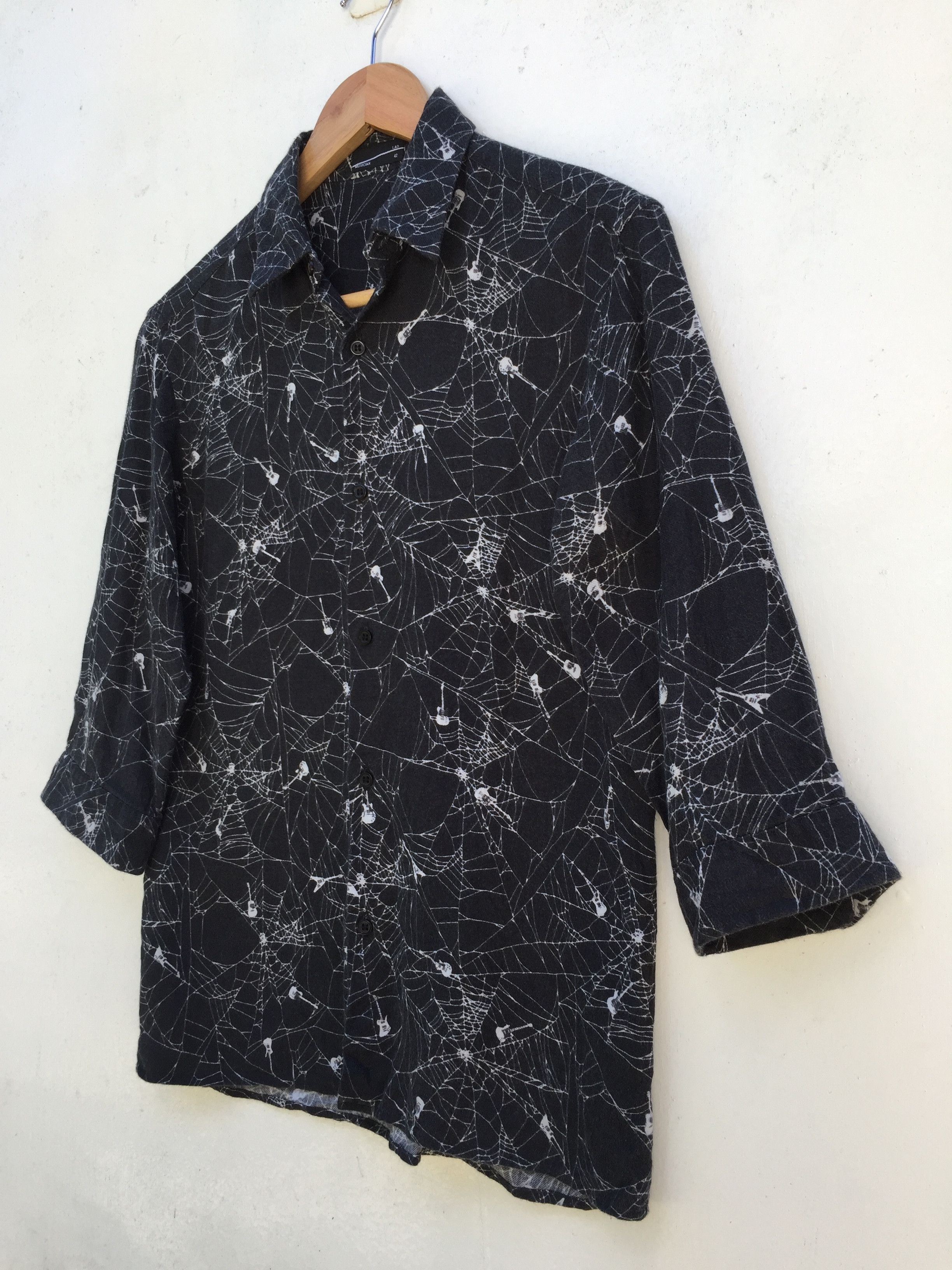 Lad Musician Rare LAD MUSICIAN SATIN SPIDER BLOUSON Size US S / EU 44-46 / 1 - 3 Thumbnail