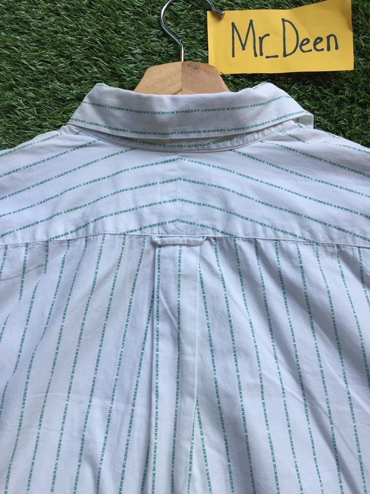 Burberry Vintage Burberry Small Spellout All Over Shirt Size US L / EU 52-54 / 3 - 19 Thumbnail