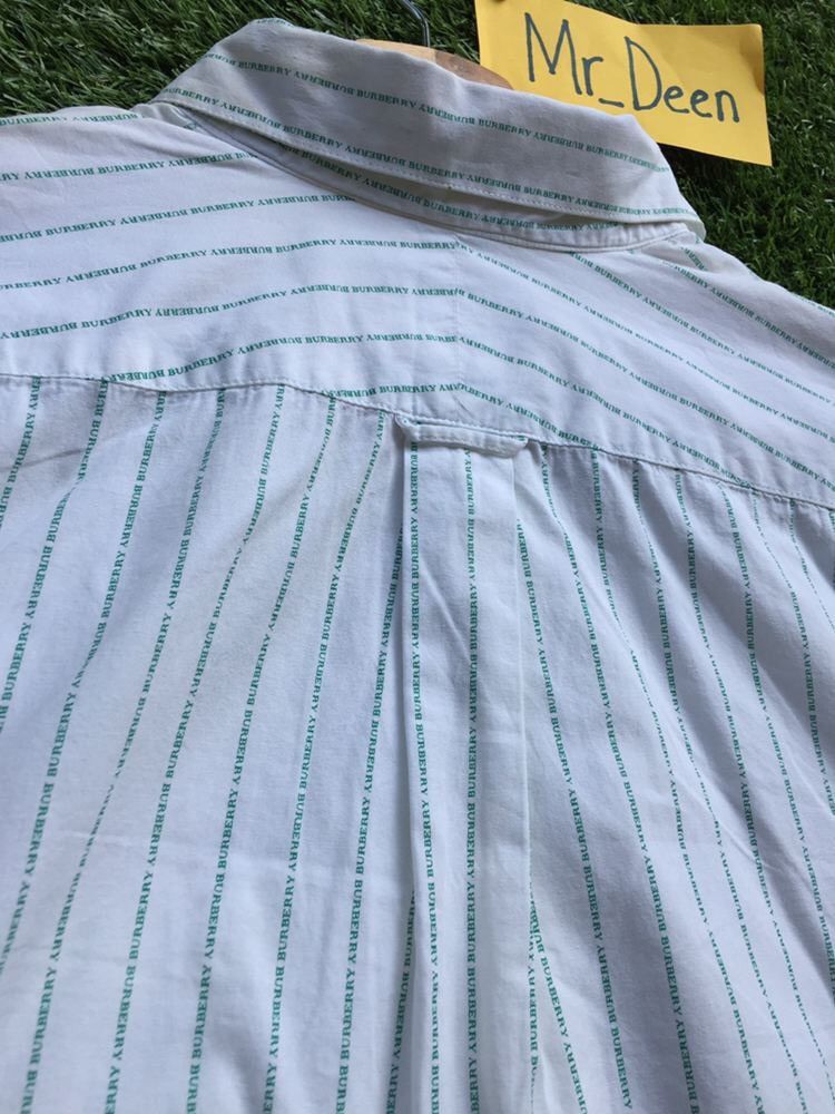 Burberry Vintage Burberry Small Spellout All Over Shirt Size US L / EU 52-54 / 3 - 21 Thumbnail