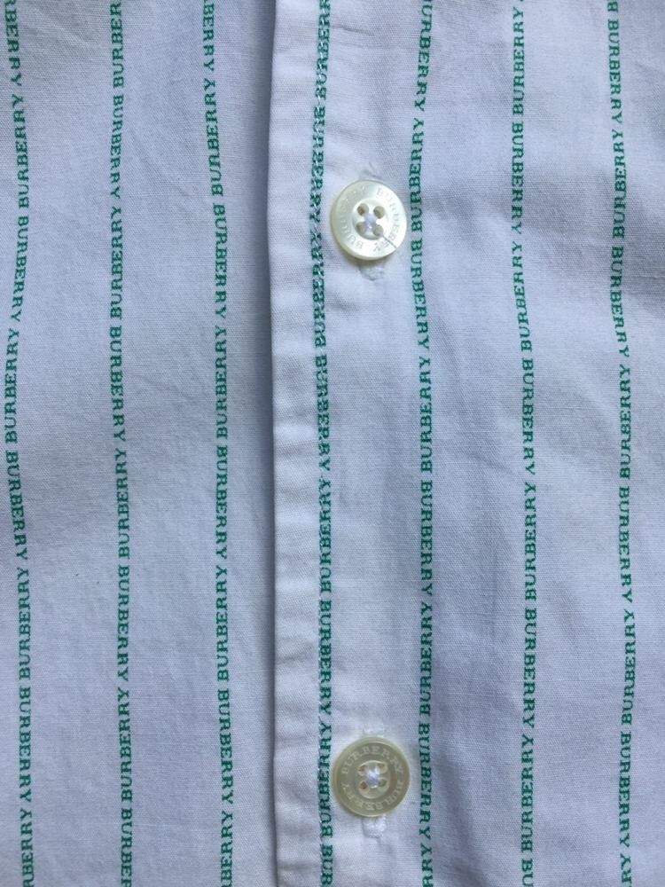 Burberry Vintage Burberry Small Spellout All Over Shirt Size US L / EU 52-54 / 3 - 10 Thumbnail