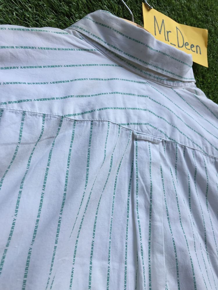 Burberry Vintage Burberry Small Spellout All Over Shirt Size US L / EU 52-54 / 3 - 20 Thumbnail