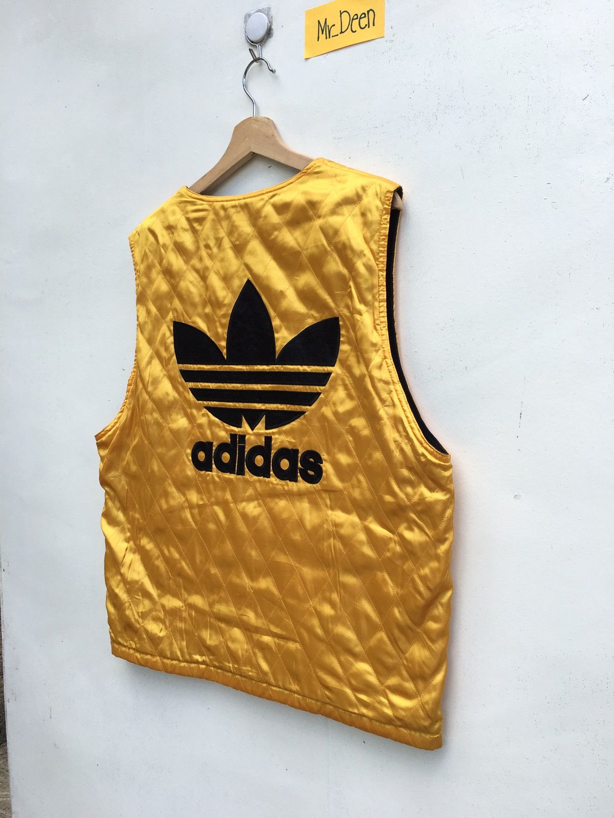 Adidas Vintage Adidas Reversible Vest Big Logo Sleeveless Jacket Size US L / EU 52-54 / 3 - 3 Thumbnail