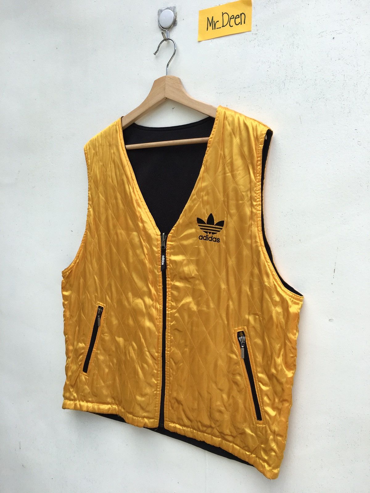 Adidas Vintage Adidas Reversible Vest Big Logo Sleeveless Jacket Size US L / EU 52-54 / 3 - 6 Thumbnail