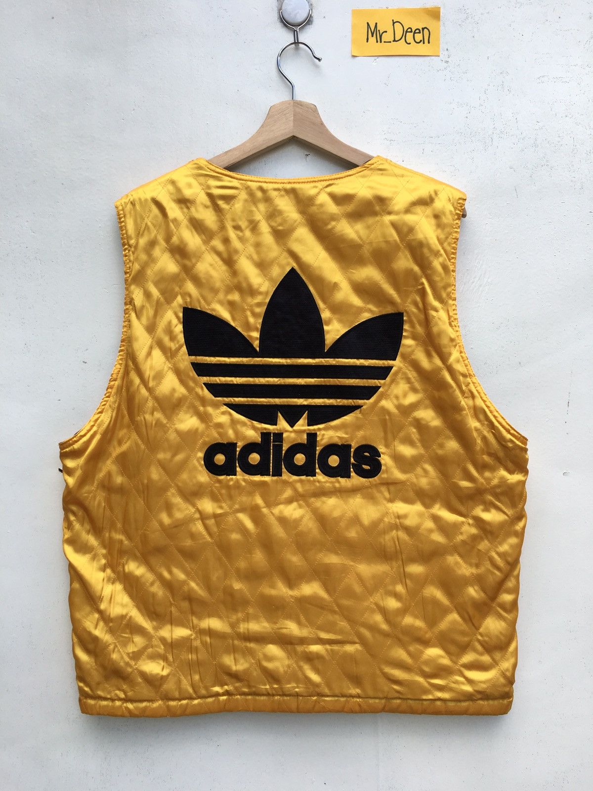 Vintage Adidas Reversible Vest Big Logo Sleeveless Jacket