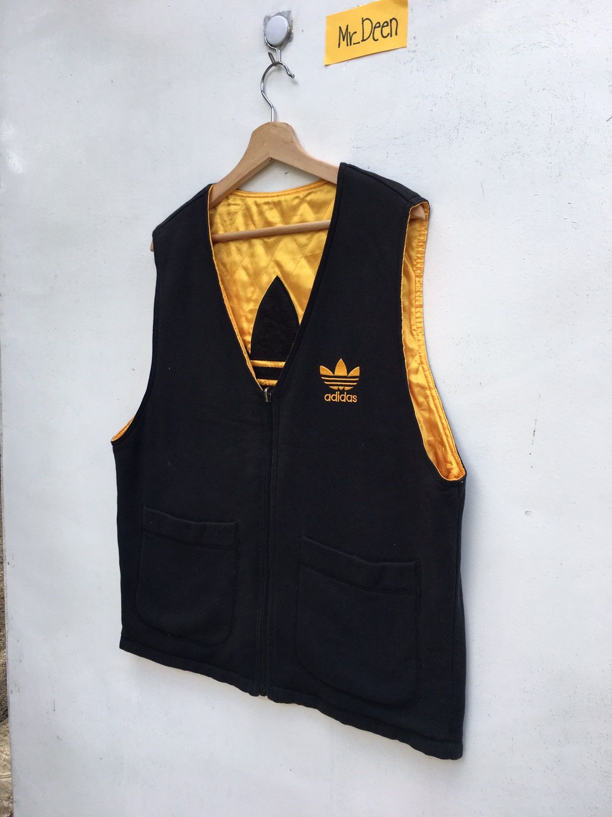 Adidas Vintage Adidas Reversible Vest Big Logo Sleeveless Jacket Size US L / EU 52-54 / 3 - 16 Thumbnail