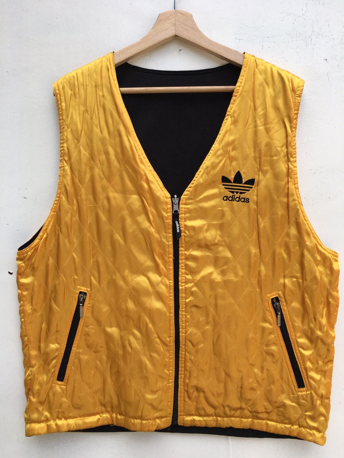 Adidas Vintage Adidas Reversible Vest Big Logo Sleeveless Jacket Size US L / EU 52-54 / 3 - 7 Thumbnail