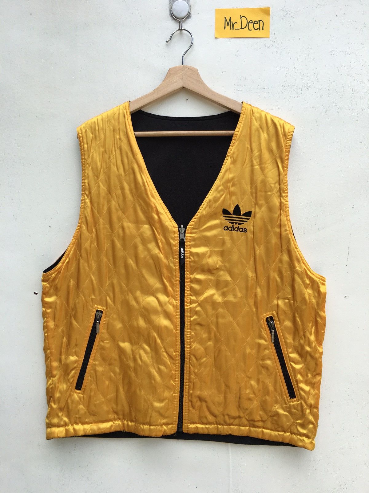 Adidas Vintage Adidas Reversible Vest Big Logo Sleeveless Jacket Size US L / EU 52-54 / 3 - 4 Thumbnail