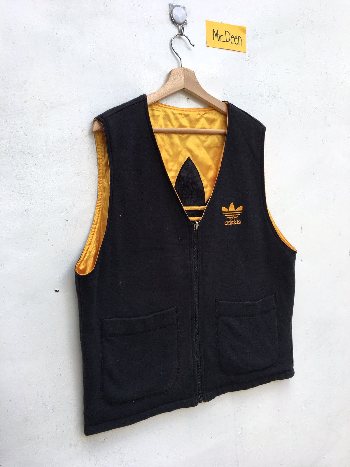 Adidas Vintage Adidas Reversible Vest Big Logo Sleeveless Jacket Size US L / EU 52-54 / 3 - 15 Thumbnail