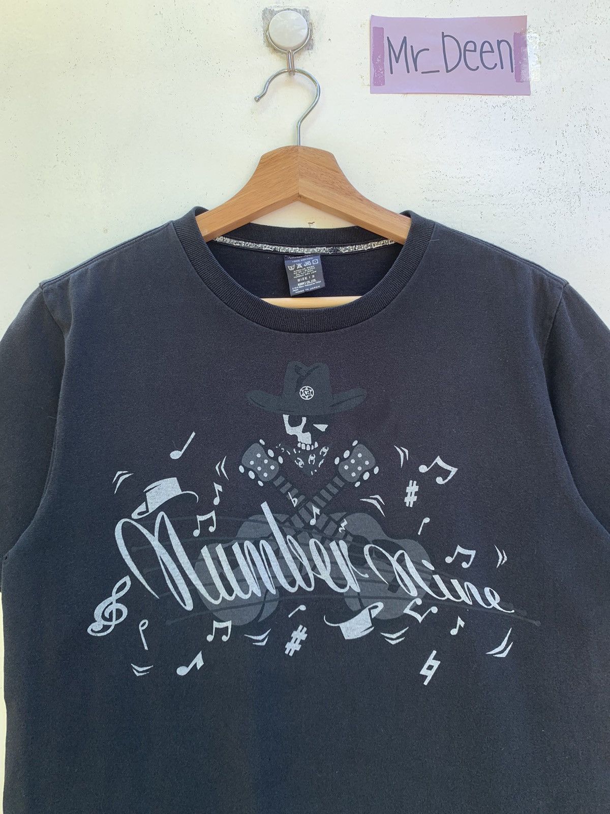 Number (N)ine Rare Number (N)ine Black Spellout Tshirt Size US S / EU 44-46 / 1 - 6 Thumbnail