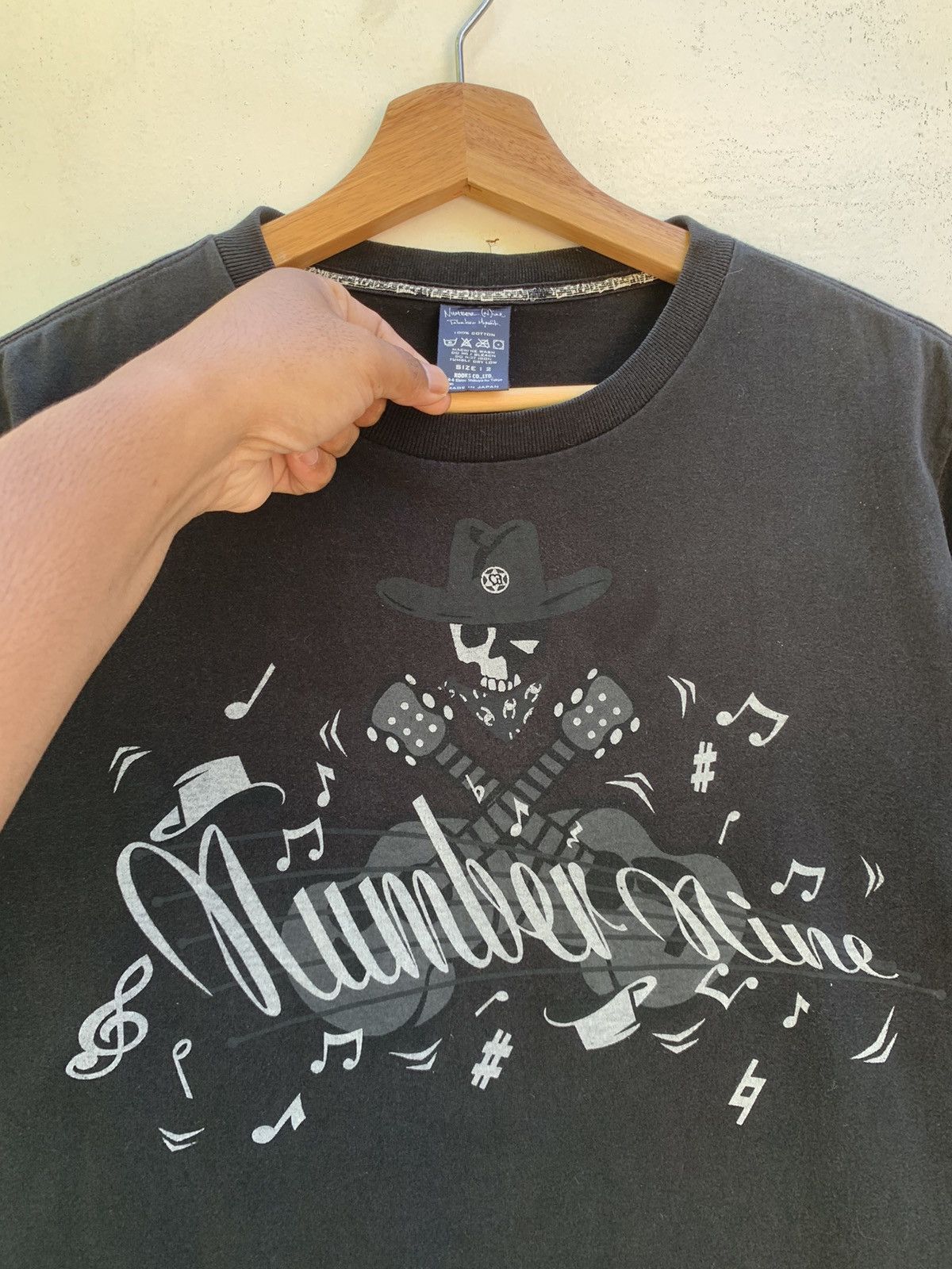 Number (N)ine Rare Number (N)ine Black Spellout Tshirt Size US S / EU 44-46 / 1 - 7 Thumbnail