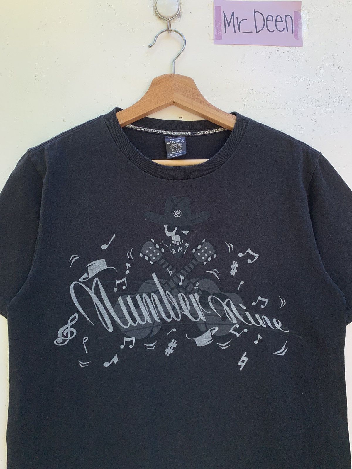 Rare Number (N)ine Black Spellout Tshirt