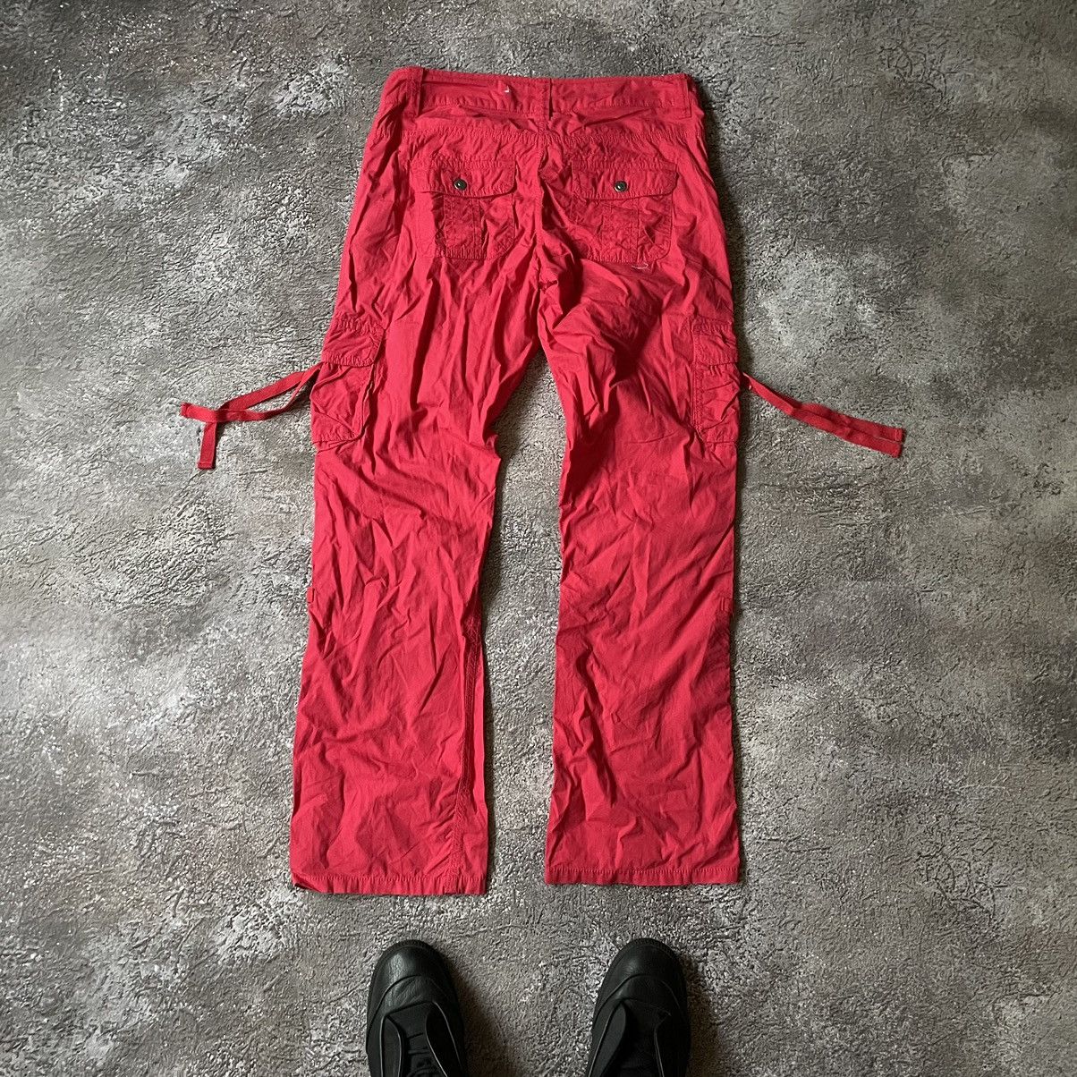 Vintage Vintage 90s Baggy Cargo Pants Bondage Straps Streetwear 28 Size 28" / US 6 / IT 42 - 8 Thumbnail